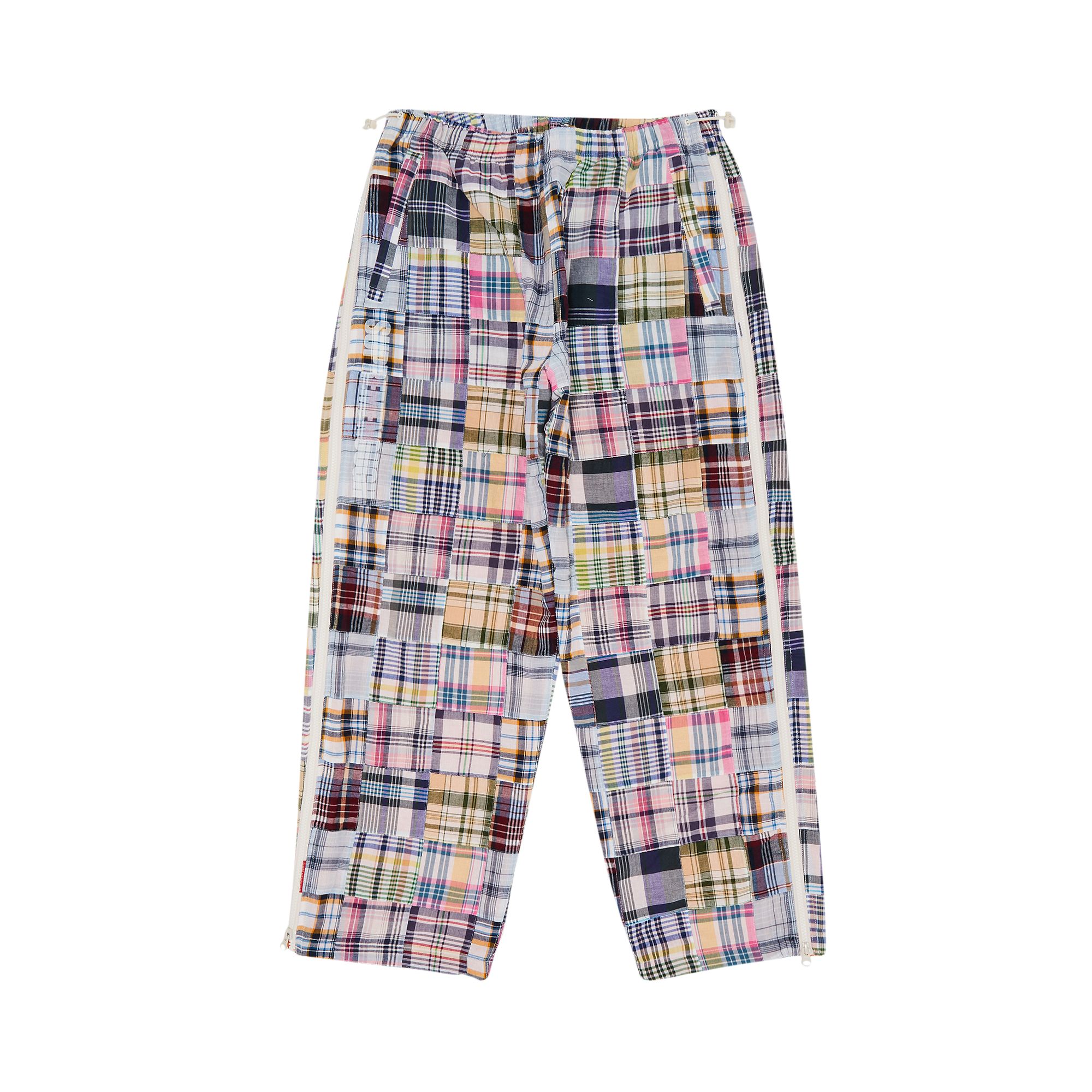 Pre-owned Supreme X Goodenough Patchwork Madras Full Zip Track Pant 'multicolor' | Multi-color | Men's Size L