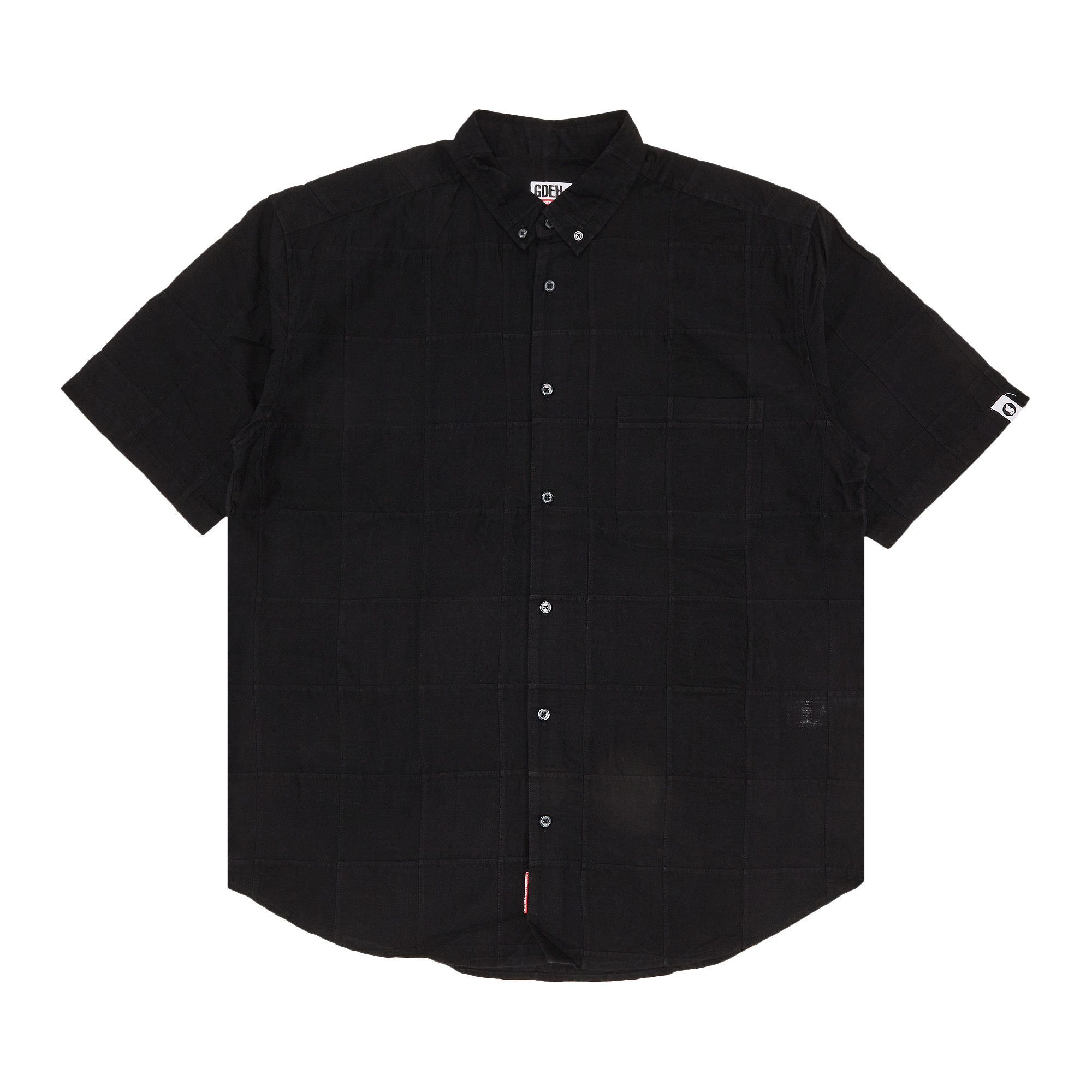Pre-owned Supreme X Goodenough Patchwork Madras Short-sleeve Shirt 'black' | Men's Size M
