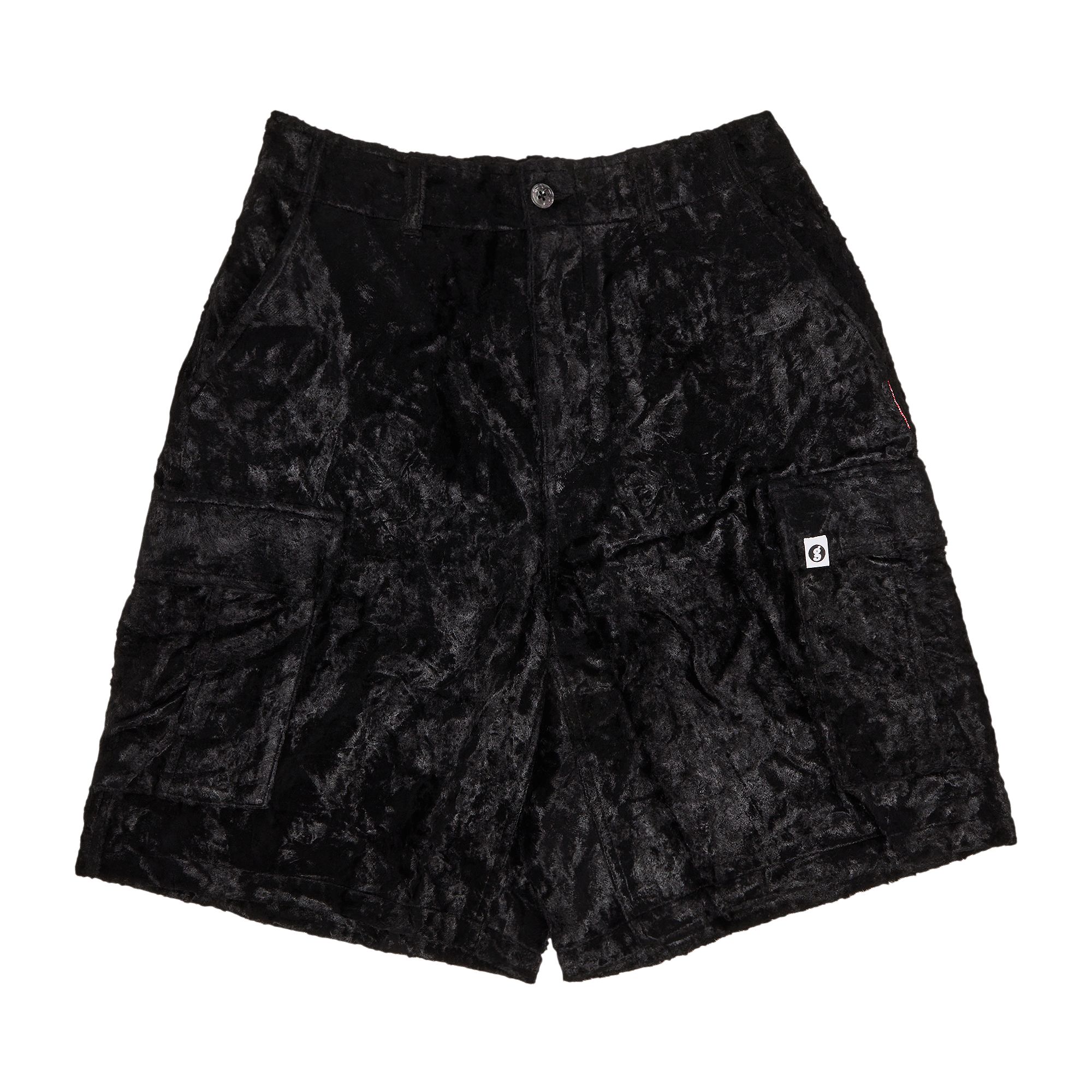 Pre-owned Supreme X Goodenough Crushed Rayon Pile Cargo Short 'black' | Men's Size 32