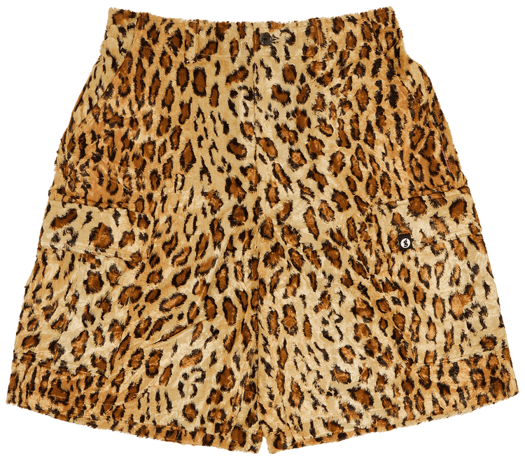Supreme x Goodenough Crushed Rayon Pile Cargo Short Leopard