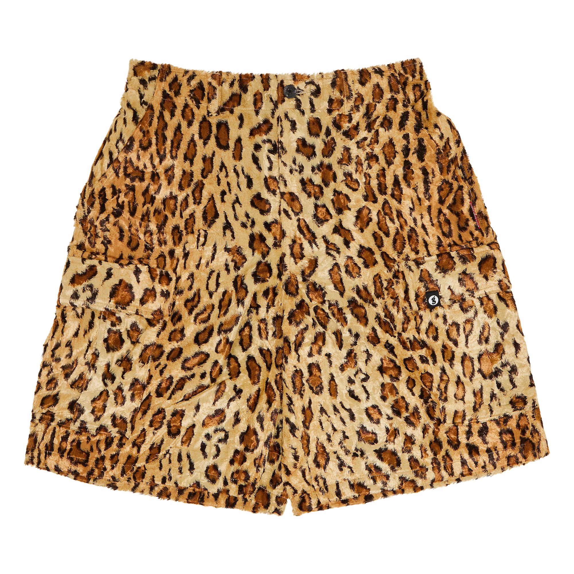 Pre-owned Supreme X Goodenough Crushed Rayon Pile Cargo Short 'leopard' | Multi-color | Men's Size 32
