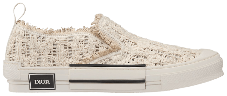 Dior B23 Slip On Dior Oblique Macrame   Beige