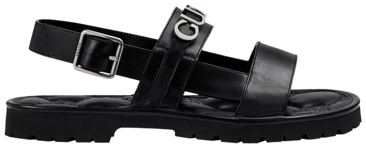 Gucci Logo Sandal Black