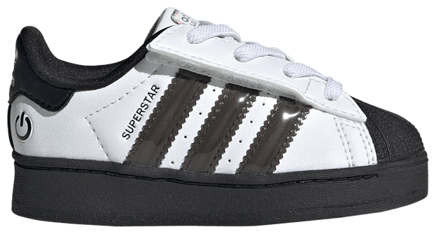 Adidas Superstar Comfort Closure EL I Led Lights Stripes   White Black