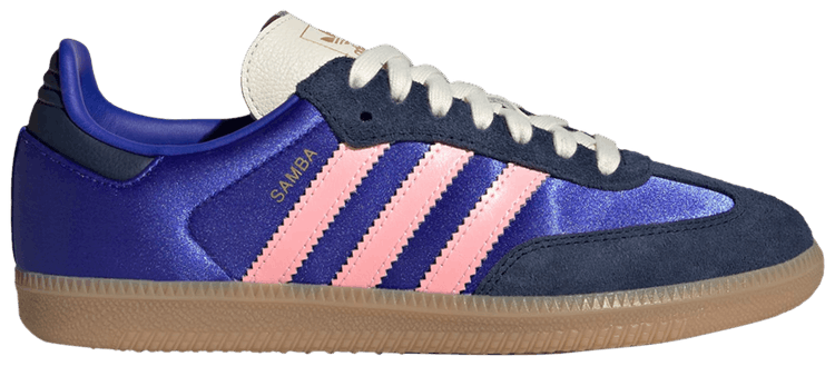 Adidas Wmns Samba OG Lucid Blue Night Indigo Satin