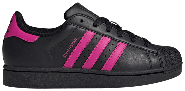 Adidas Wmns Superstar 2 Black Semi Lucid Fuchsia
