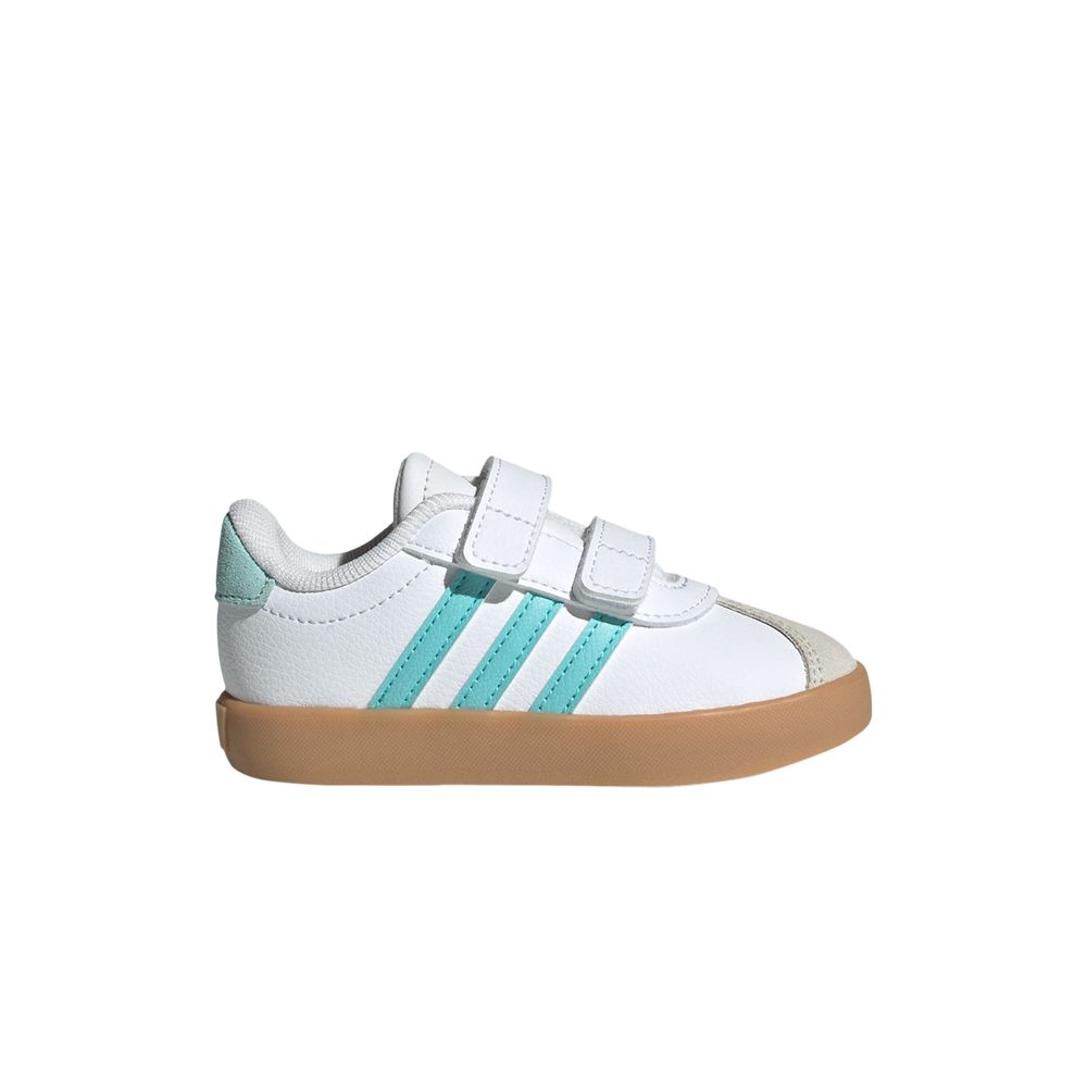 Pre-owned Adidas Originals Adidas Vl Court 3.0 I 'white Flash Aqua' | Infant Size 7