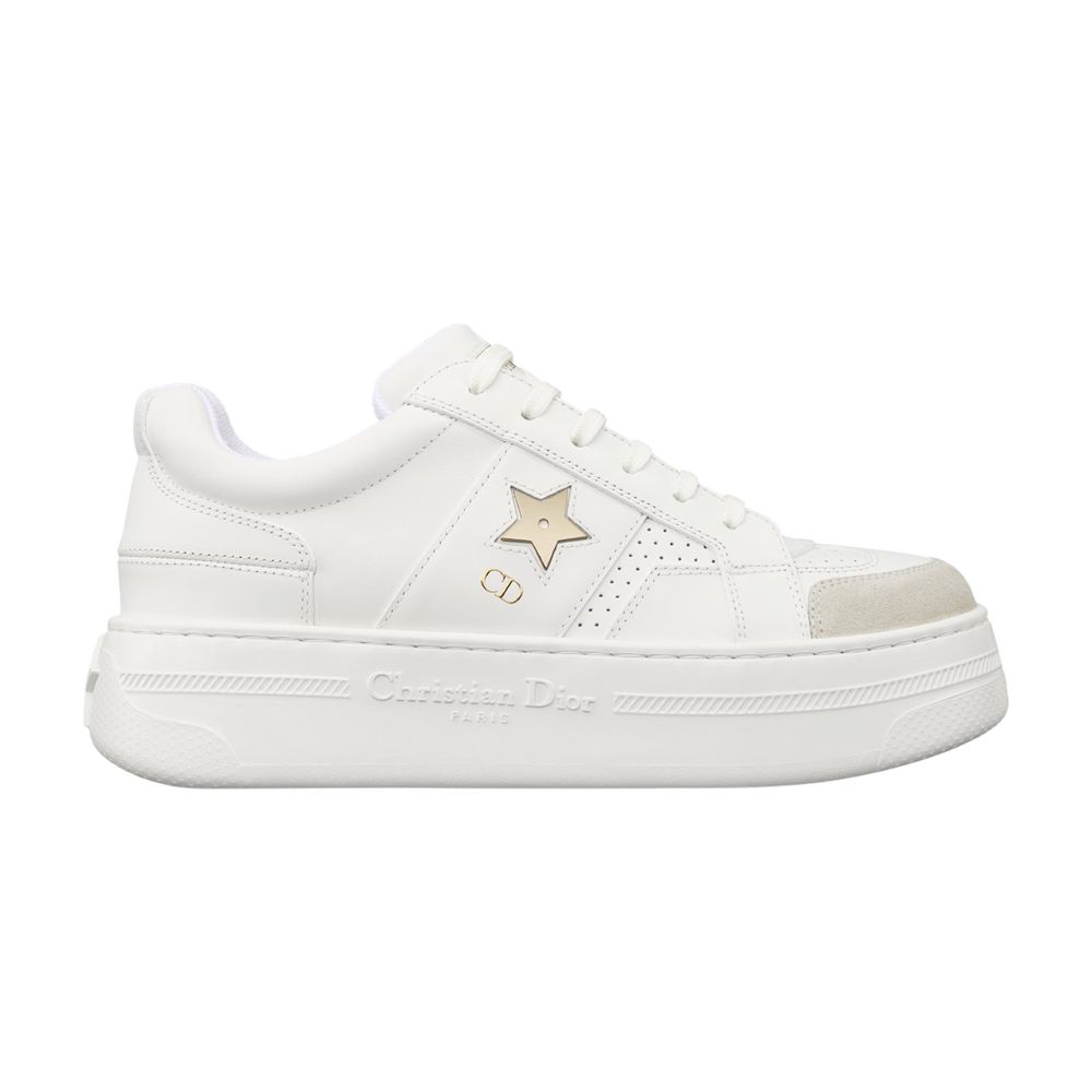 Pre-owned Dior Wmns Star Platform Sneaker 'white Gold' | Women's Size 38