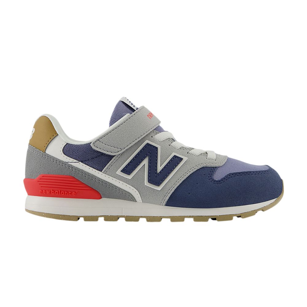 New Balance 996 Hook & Loop Little Kid Wide 'Vintage Indigo Blast Red' | Blue | Kid's Size 11 - YV996RN3-W