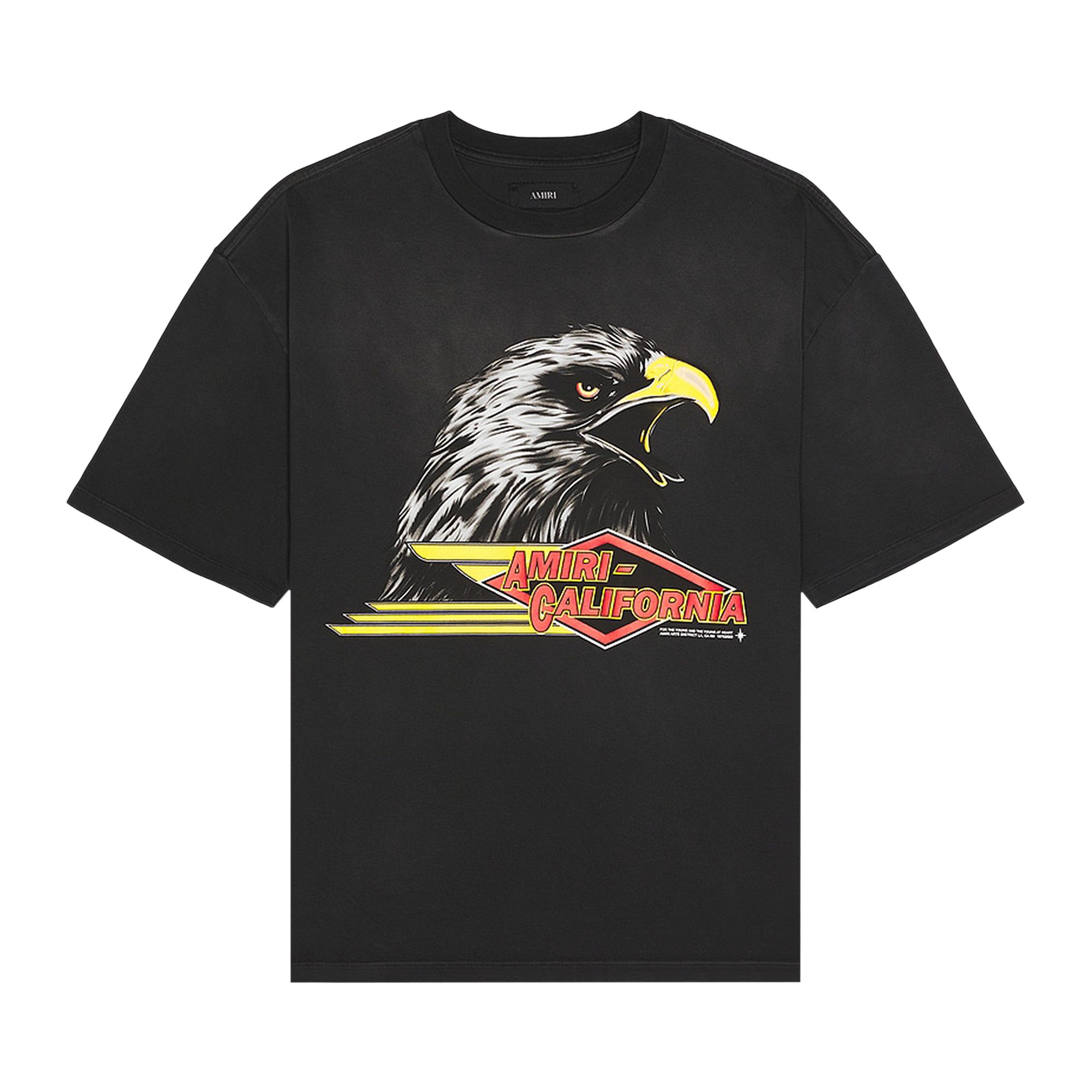 Pre-owned Amiri Eagle Oversized Tee 'black' | Men's Size Xs