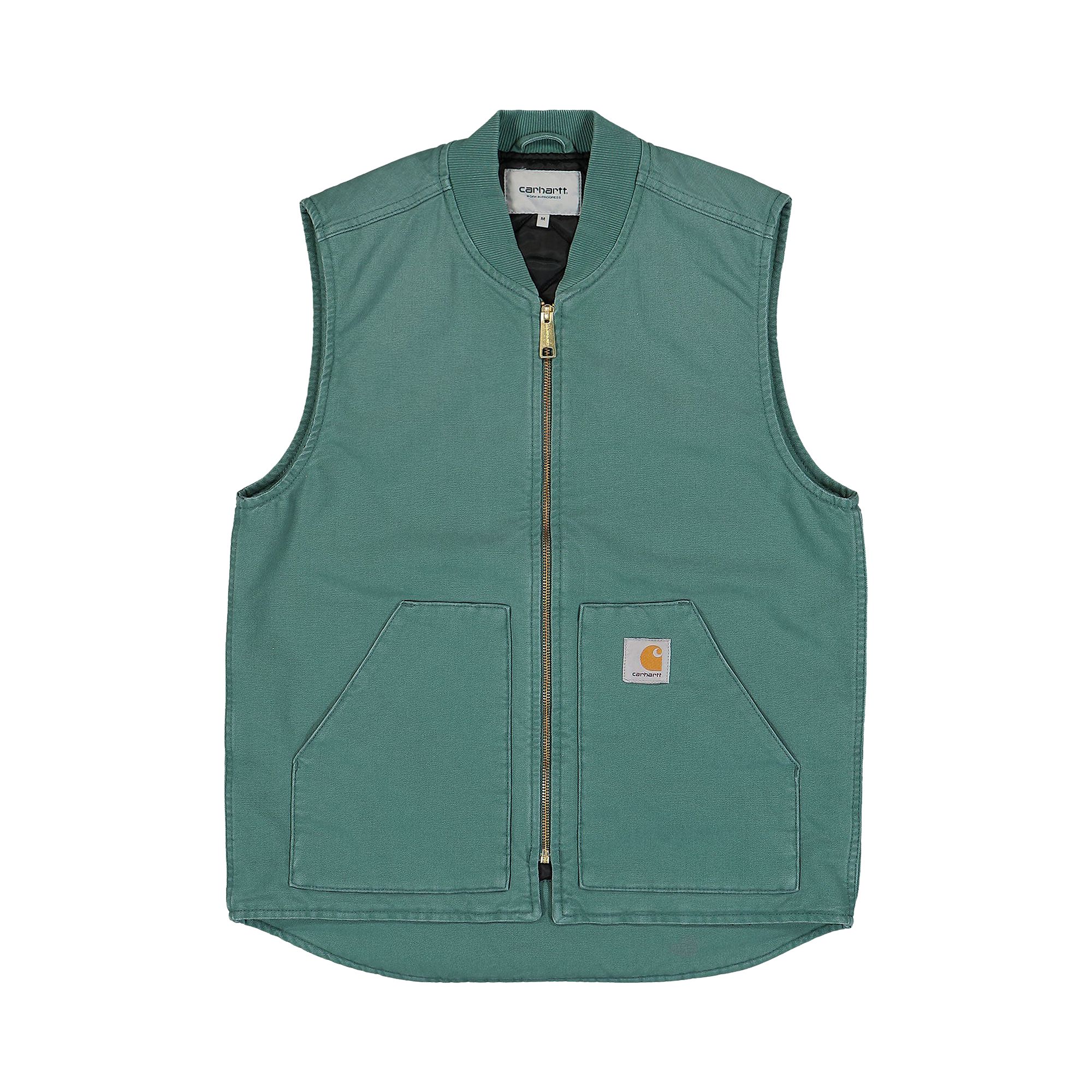 Pre-owned Carhartt Wip Classic Vest 'silver Pine' | Green | Men's Size M