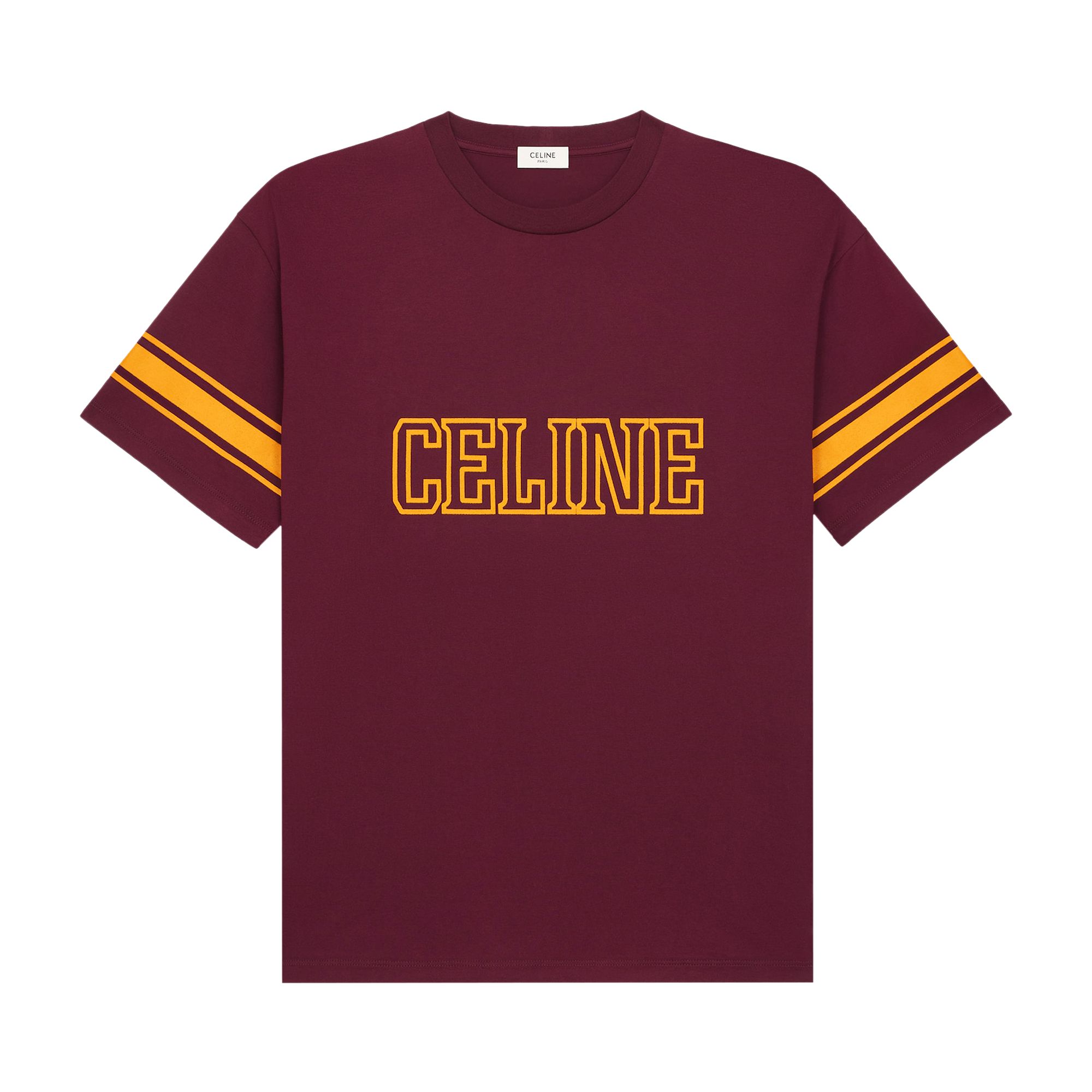 Pre-owned Celine Loose Triomphe T-shirt 'bordeaux' | Red | Men's Size M