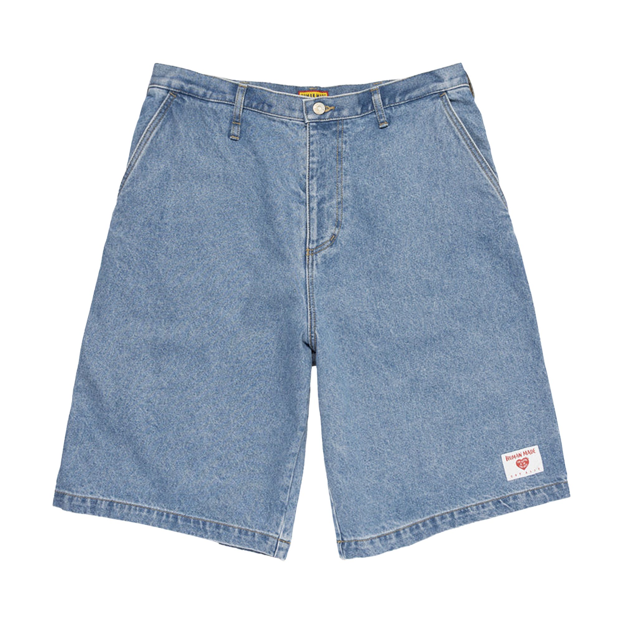 Pre-owned Human Made Denim Painter Shorts 'indigo' | Blue | Men's Size Xl
