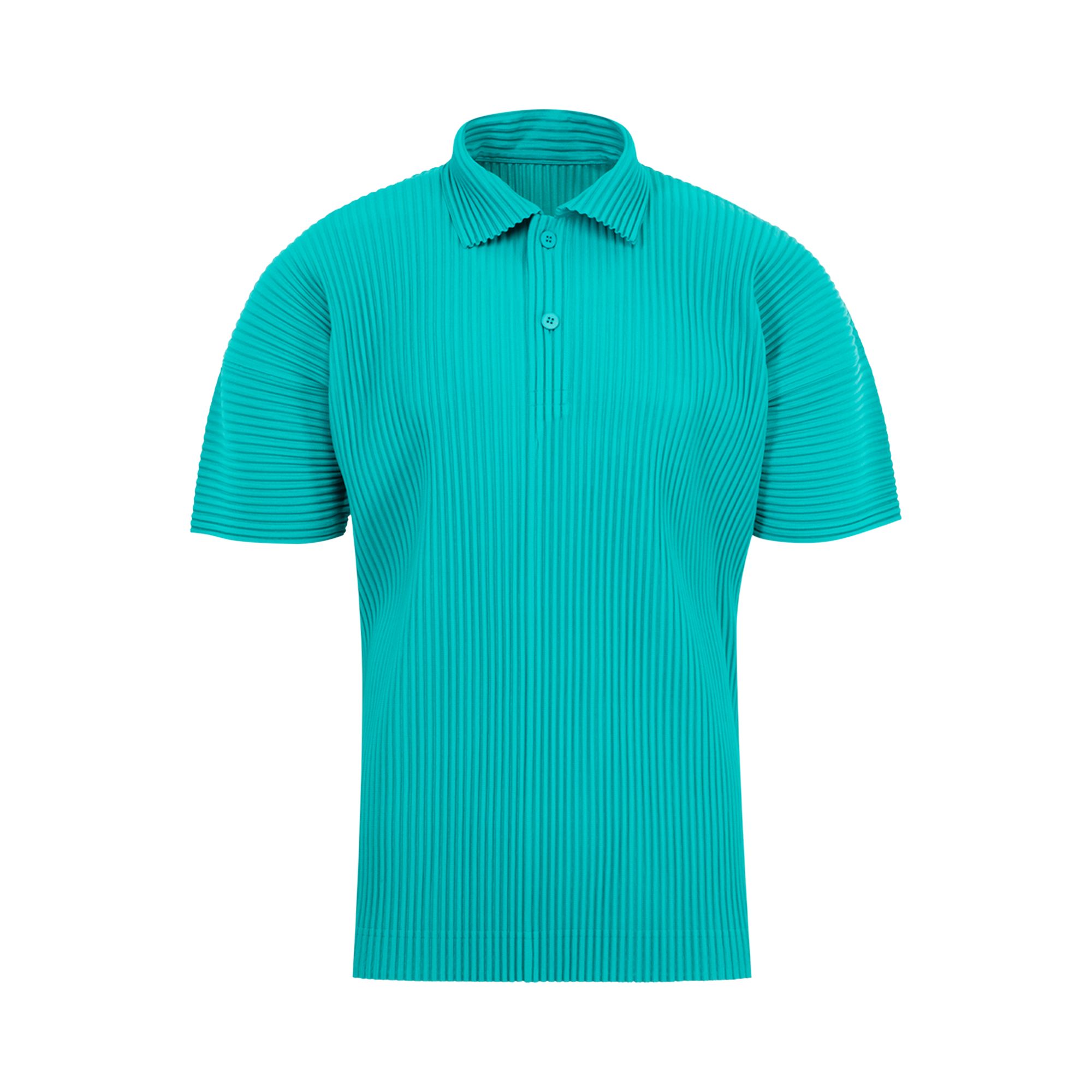 Pre-owned Issey Miyake Mc May Polo 'peacock Green' | Men's Size 4