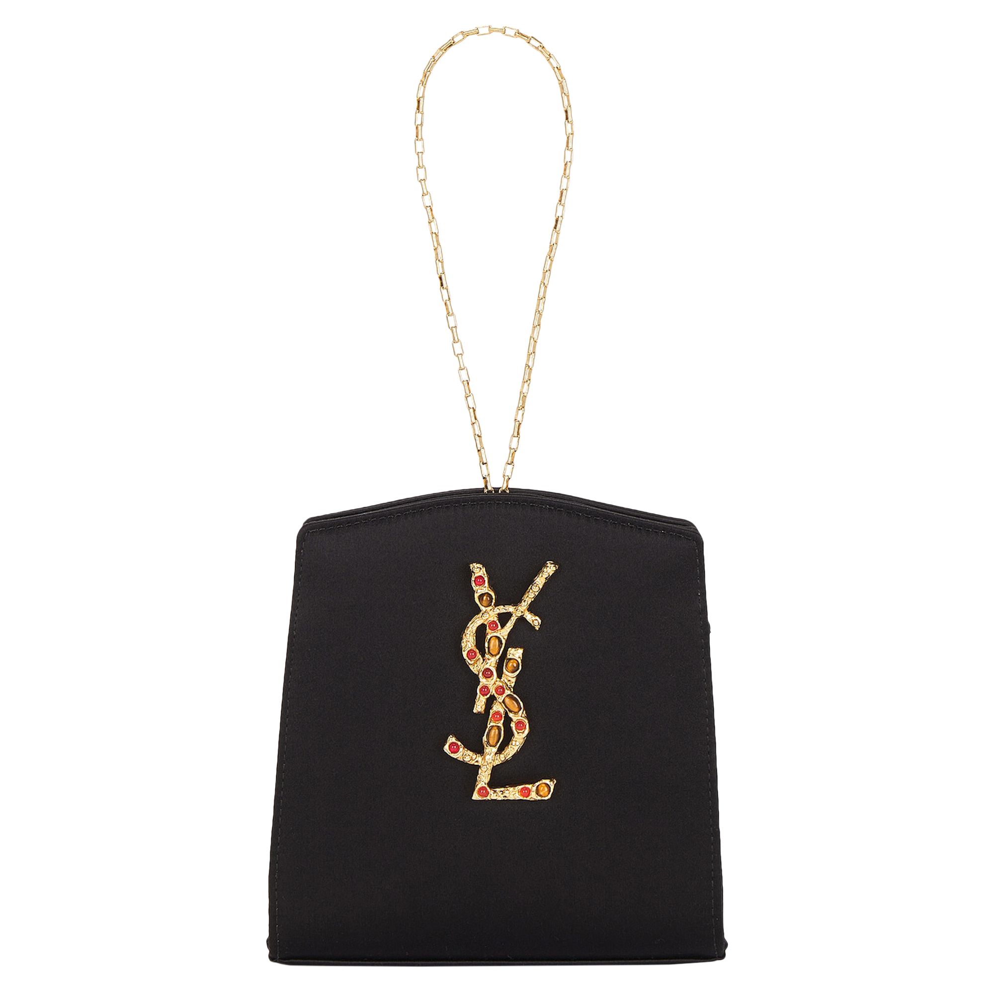 Pre-owned Saint Laurent Evening Mini Bracelet Bag 'black' | Women's Size Onesize