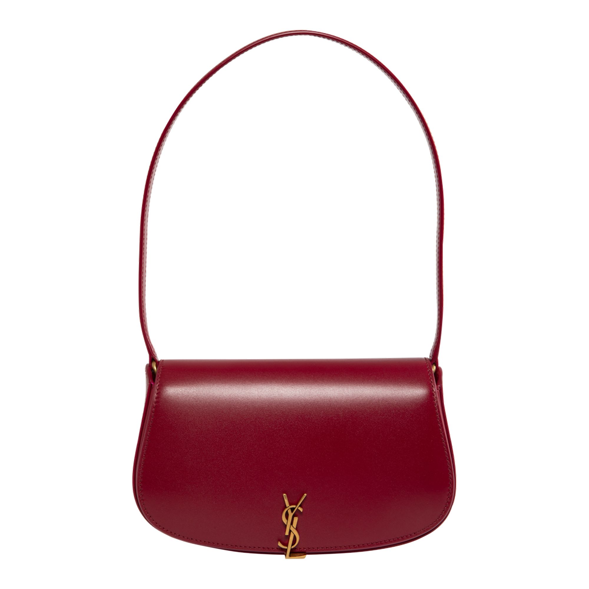 Pre-owned Saint Laurent Half-moon Shoulder Bag 'cherry Jam' | Red | Women's Size Onesize