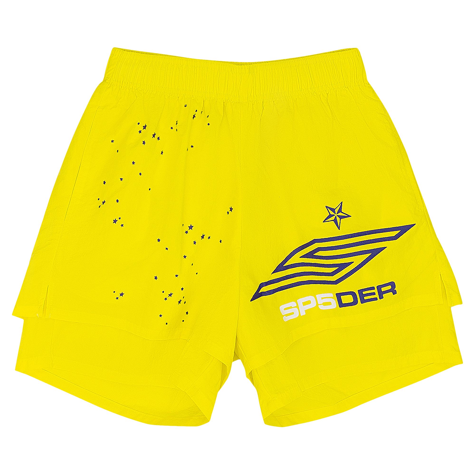 Pre-owned Sp5der Pro Double Layer Shorts 'yellow' | Men's Size S