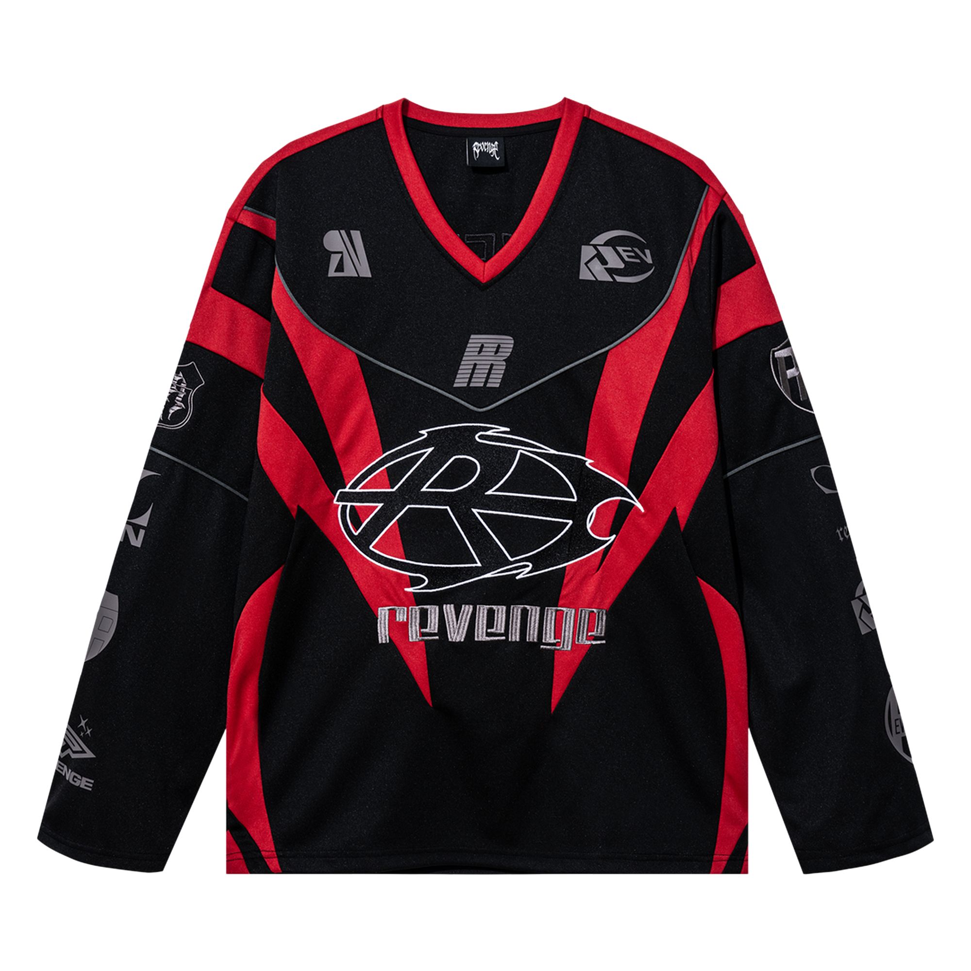 Pre-owned Revenge Racer Patch Jersey 'black/red' | Men's Size L