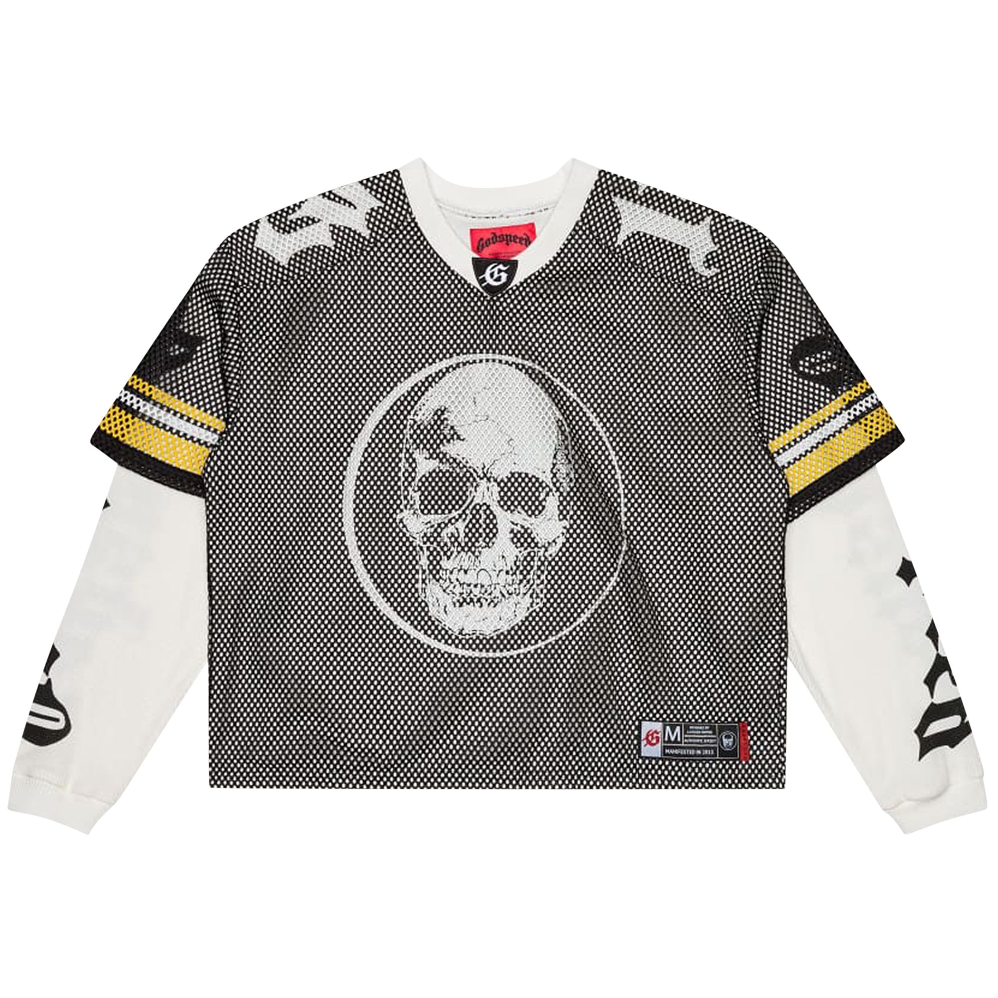 Pre-owned Godspeed Td Layered Jersey 'black/white/yellow' | Men's Size S
