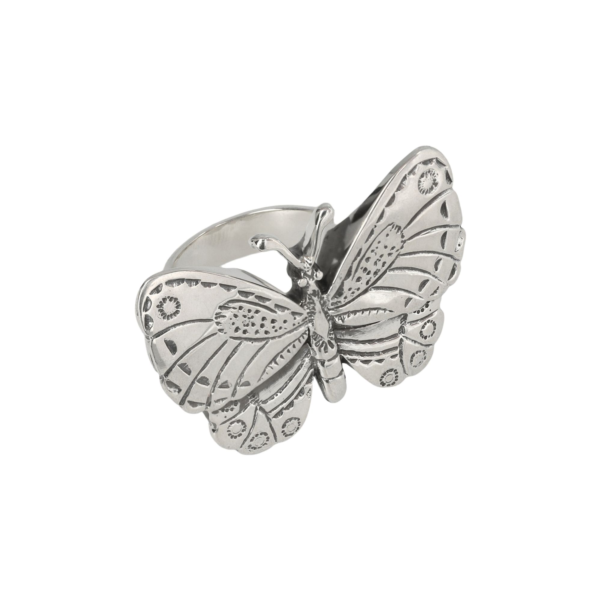 Pre-owned Ambush Butterfly Ring 'silver' | Women's Size L