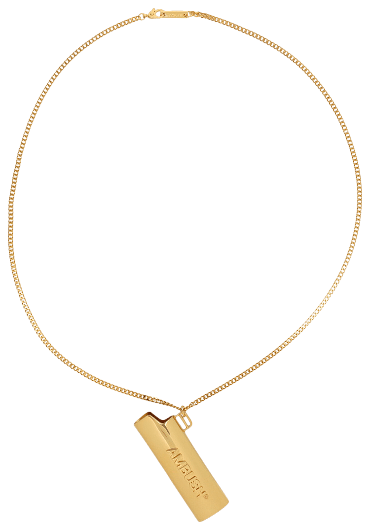 Buy Ambush Logo Lighter Case Chain Necklace 'Gold