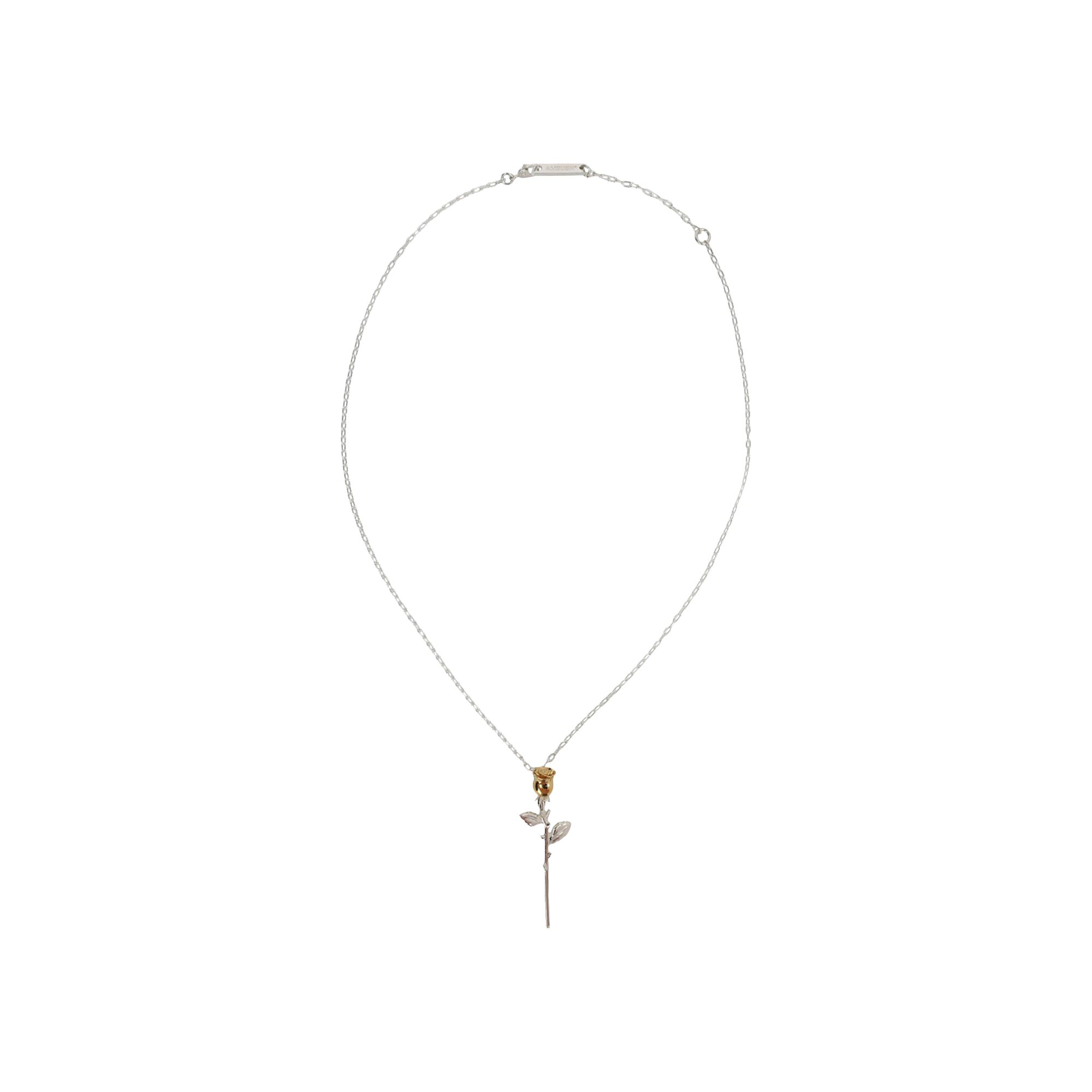 Pre-owned Ambush Rose Charm Necklace 'silver' | Women's Size Onesize