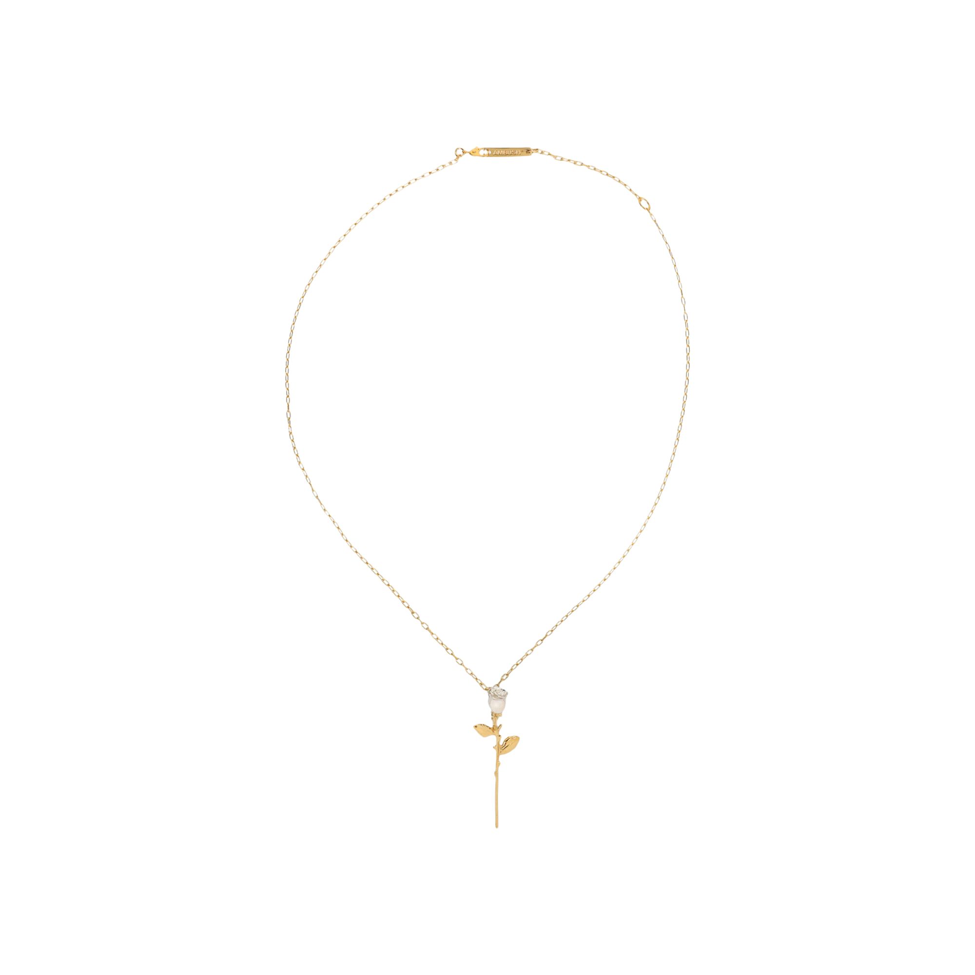 Pre-owned Ambush Rose Charm Necklace 'gold' | Women's Size Onesize
