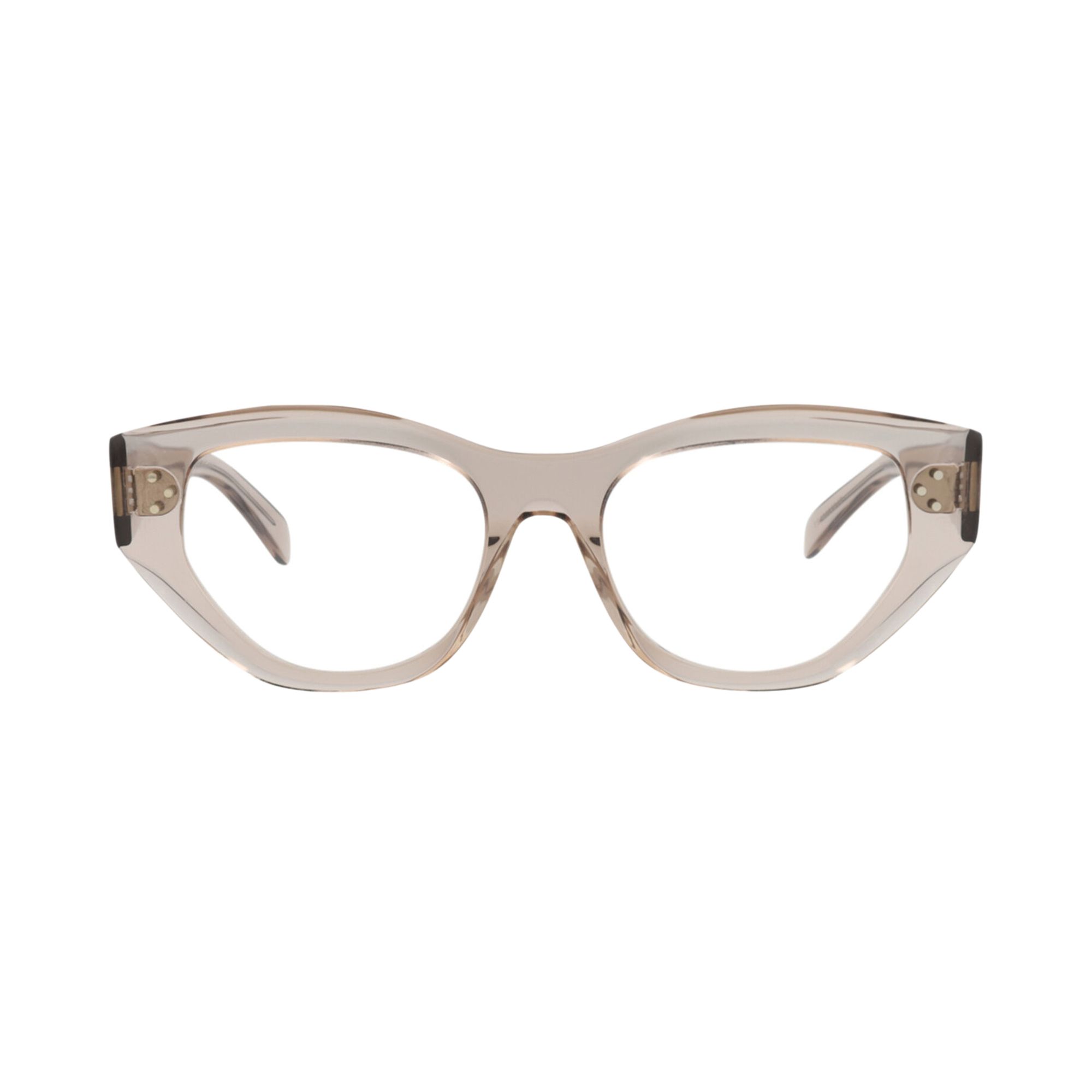 Pre-owned Celine Cat Eye Optical Glasses 'beige/transparent' | Tan | Women's Size Onesize