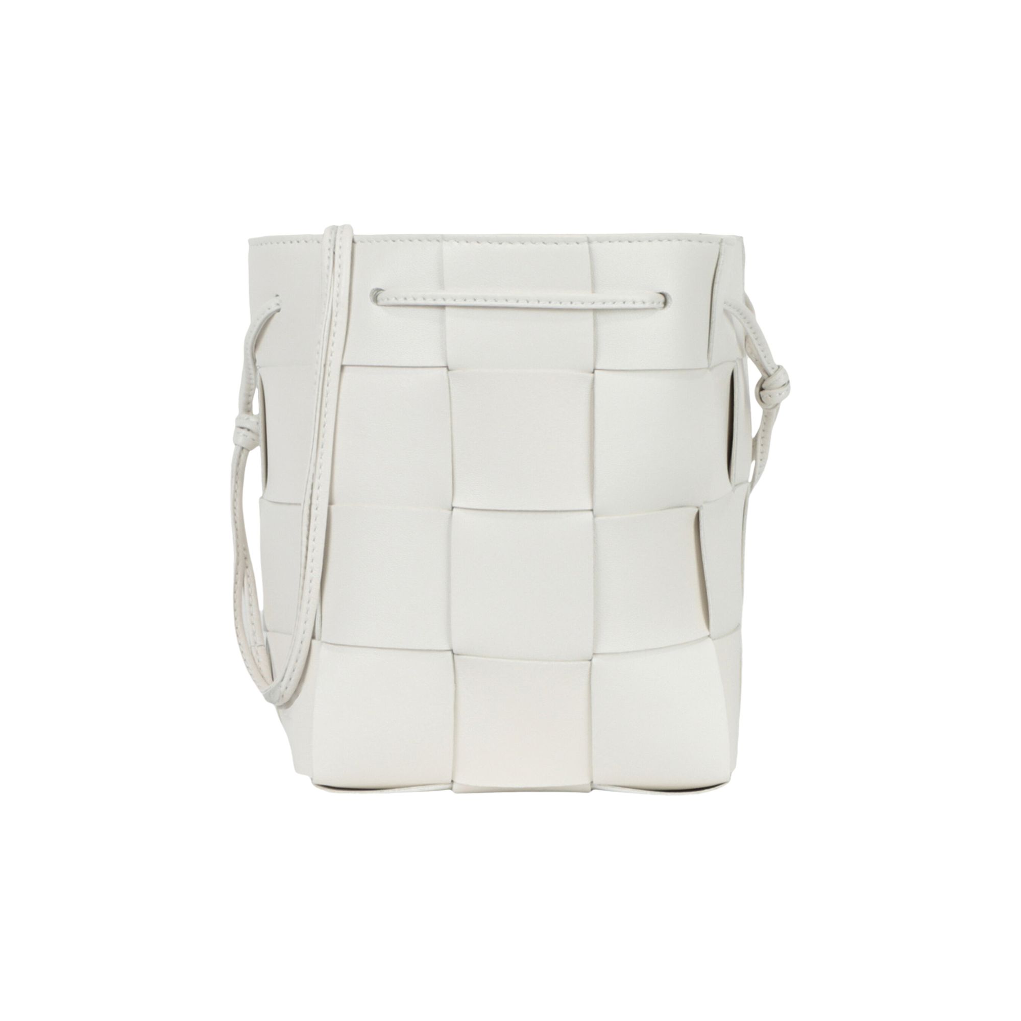 Pre-owned Bottega Veneta Small Cassette Bucket Bag 'white' | Women's Size Onesize