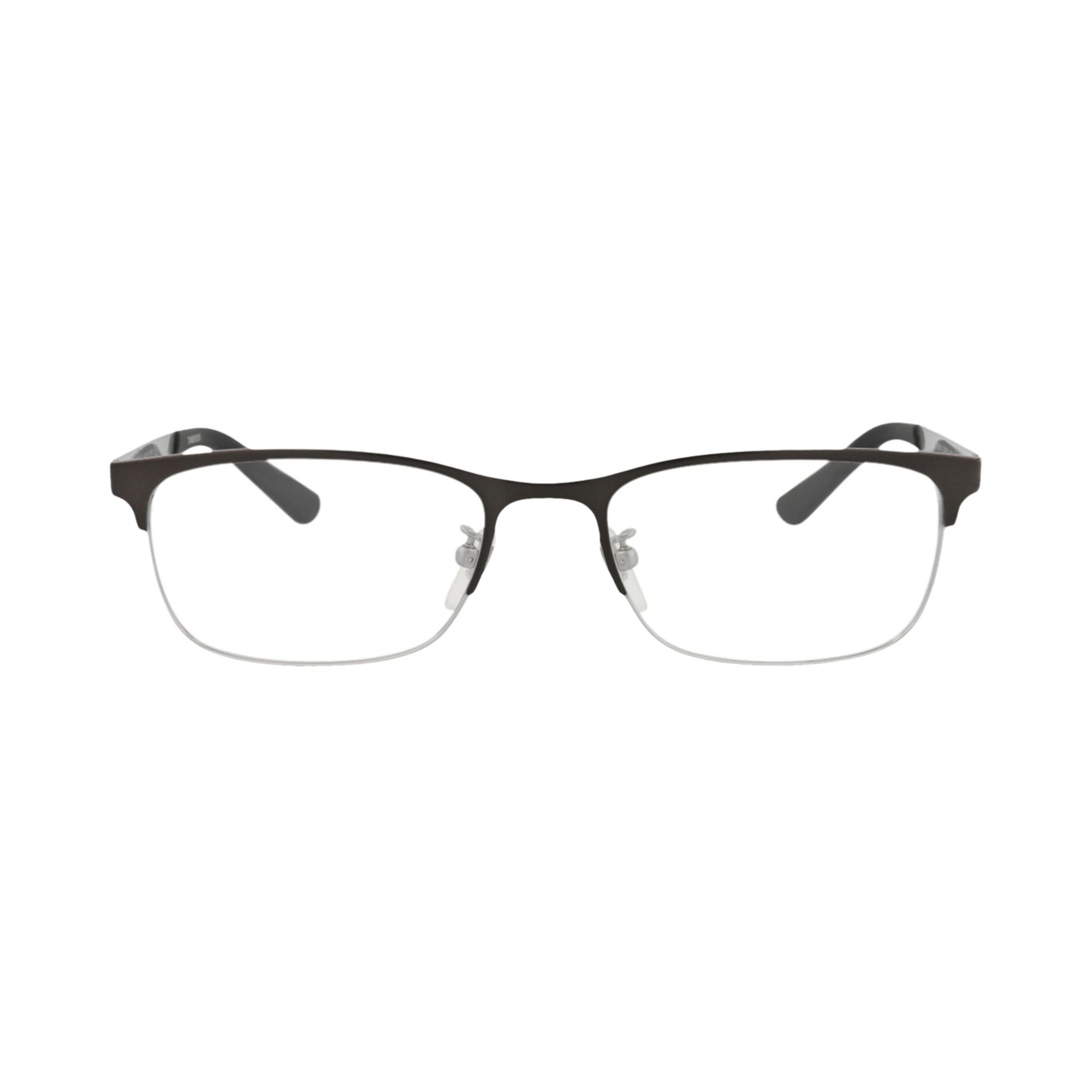 Pre-owned Gucci Square Optical Glasses 'ruthenium/black/transparent' | Men's Size Onesize