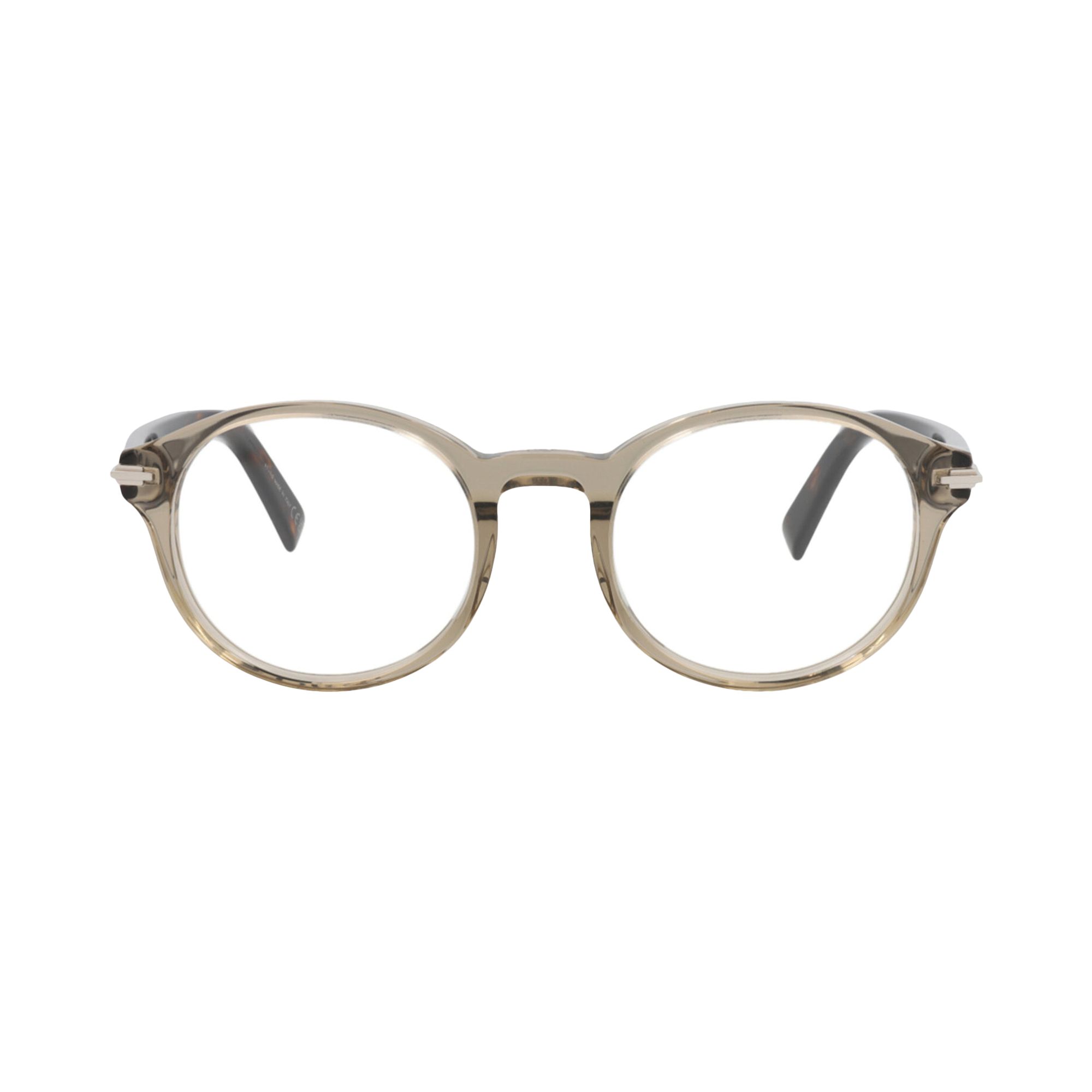 Pre-owned Dior Round Optical Glasses 'beige/black/transparent' | Tan | Men's Size Onesize