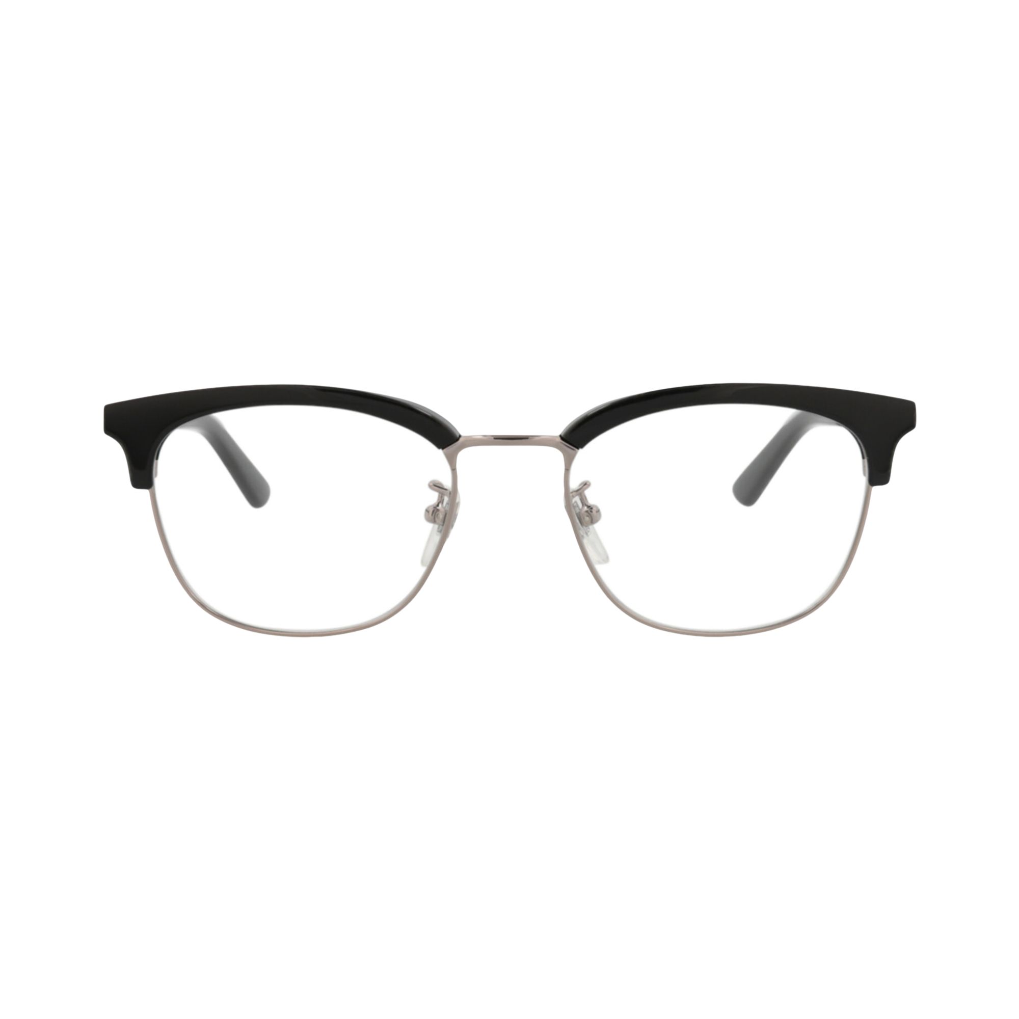 Pre-owned Gucci Square Optical Glasses 'black/ruthenium/transparent' | Men's Size Onesize