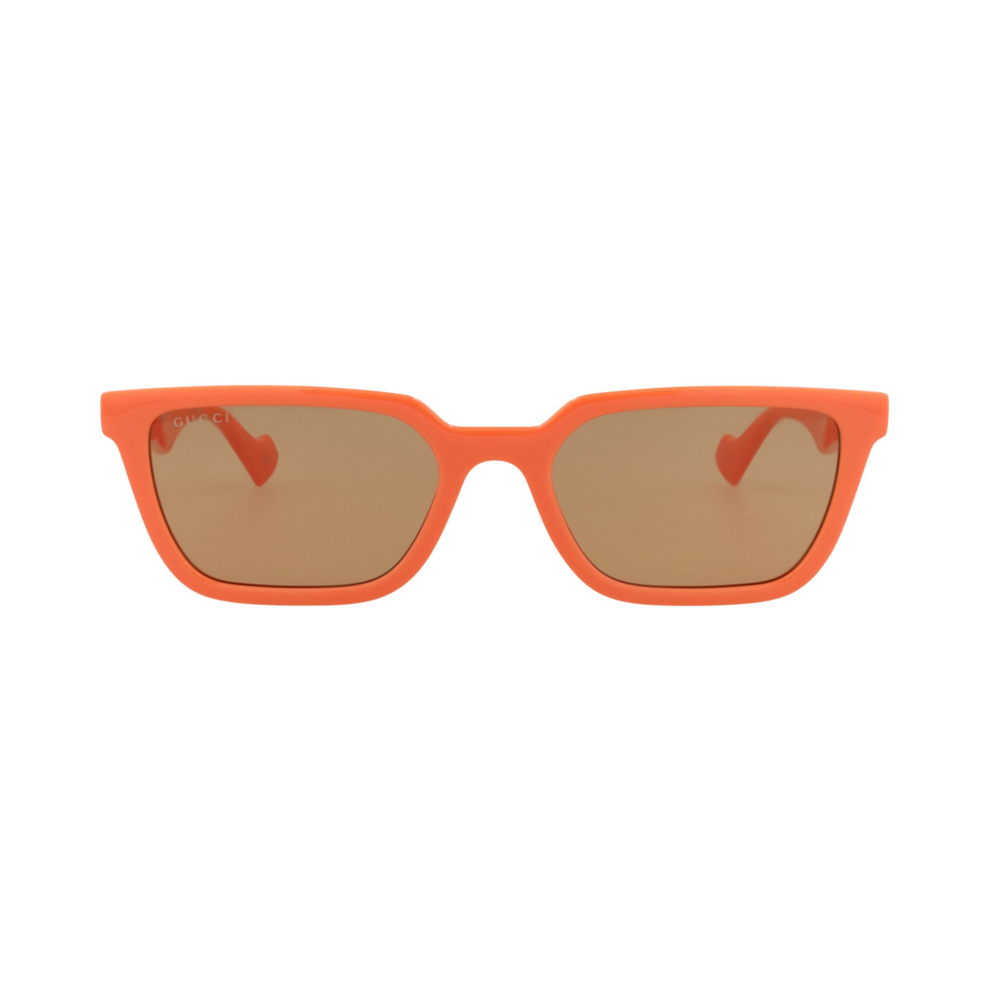 Pre-owned Gucci Square Sunglasses 'orange/brown' | Men's Size Onesize