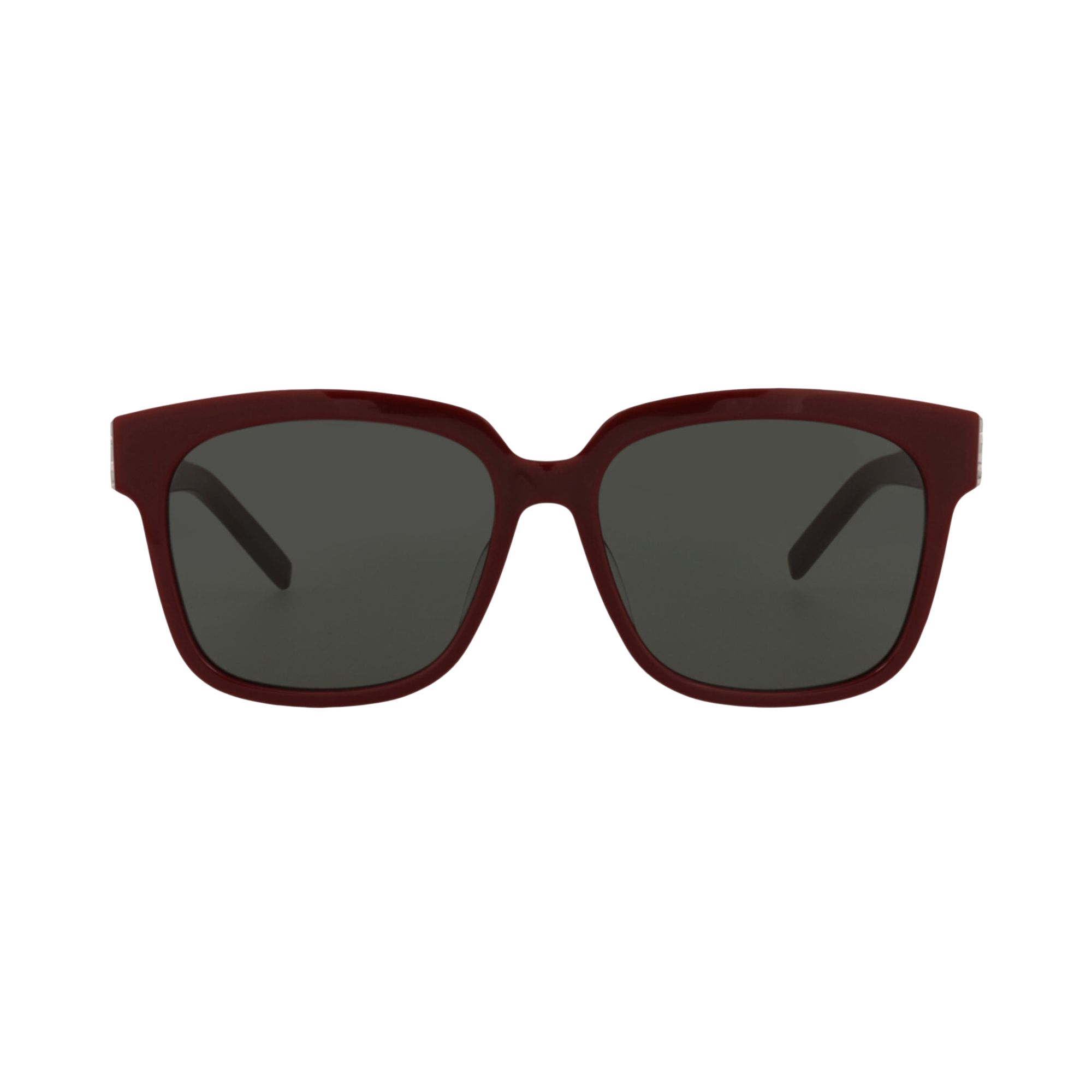 Pre-owned Saint Laurent Square Sunglasses 'burgundy/grey' | Red | Women's Size Onesize
