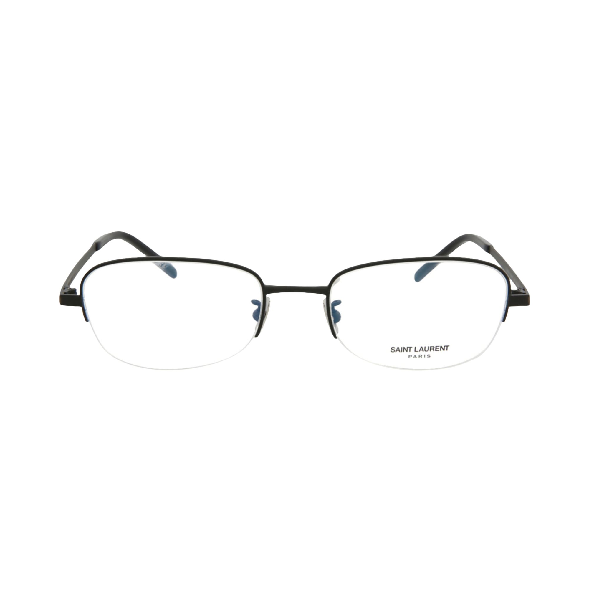 Pre-owned Saint Laurent Round Optical Glasses 'black/transparent' | Men's Size Onesize