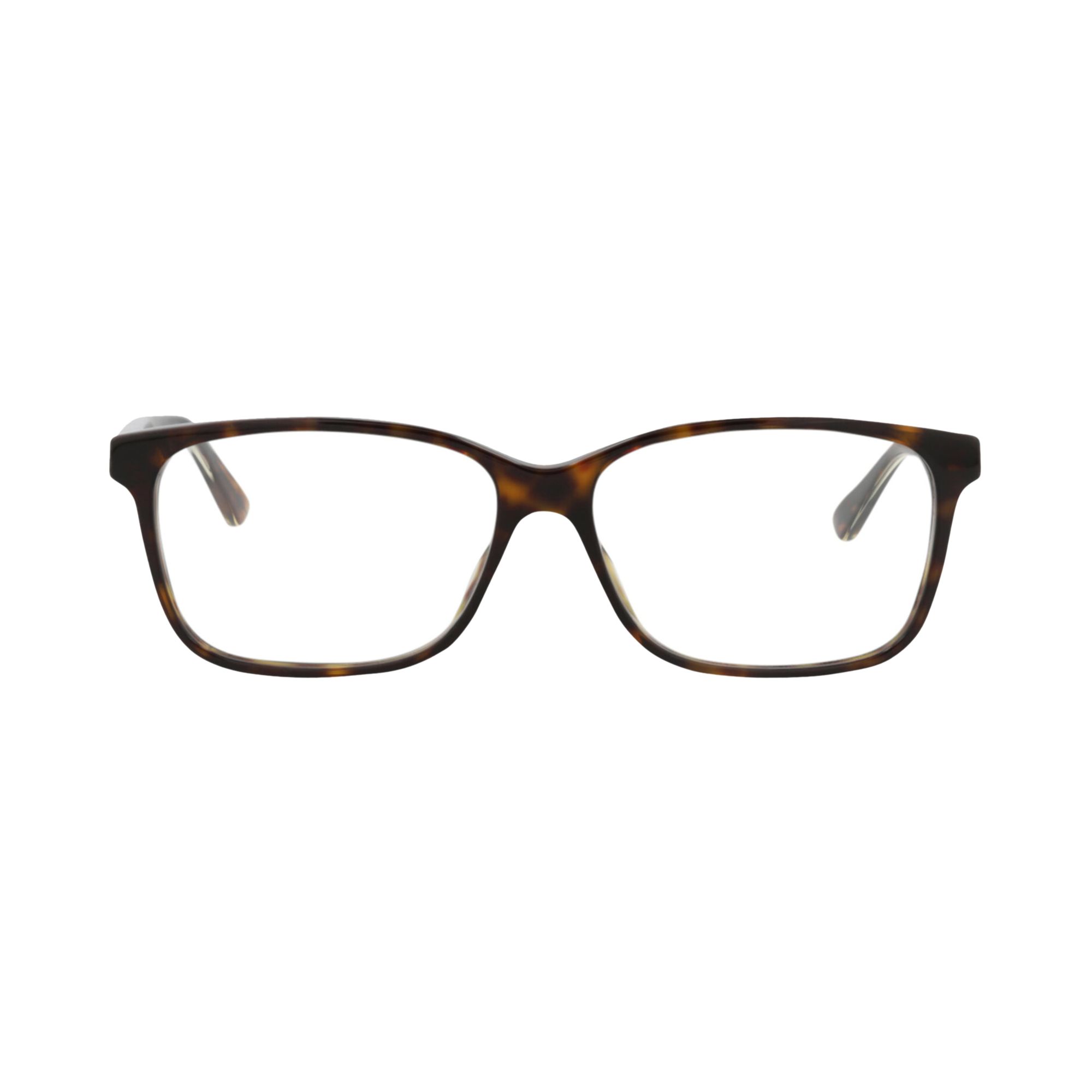 Pre-owned Gucci Square Optical Glasses 'havana/crystal/transparent' | Brown | Men's Size Onesize