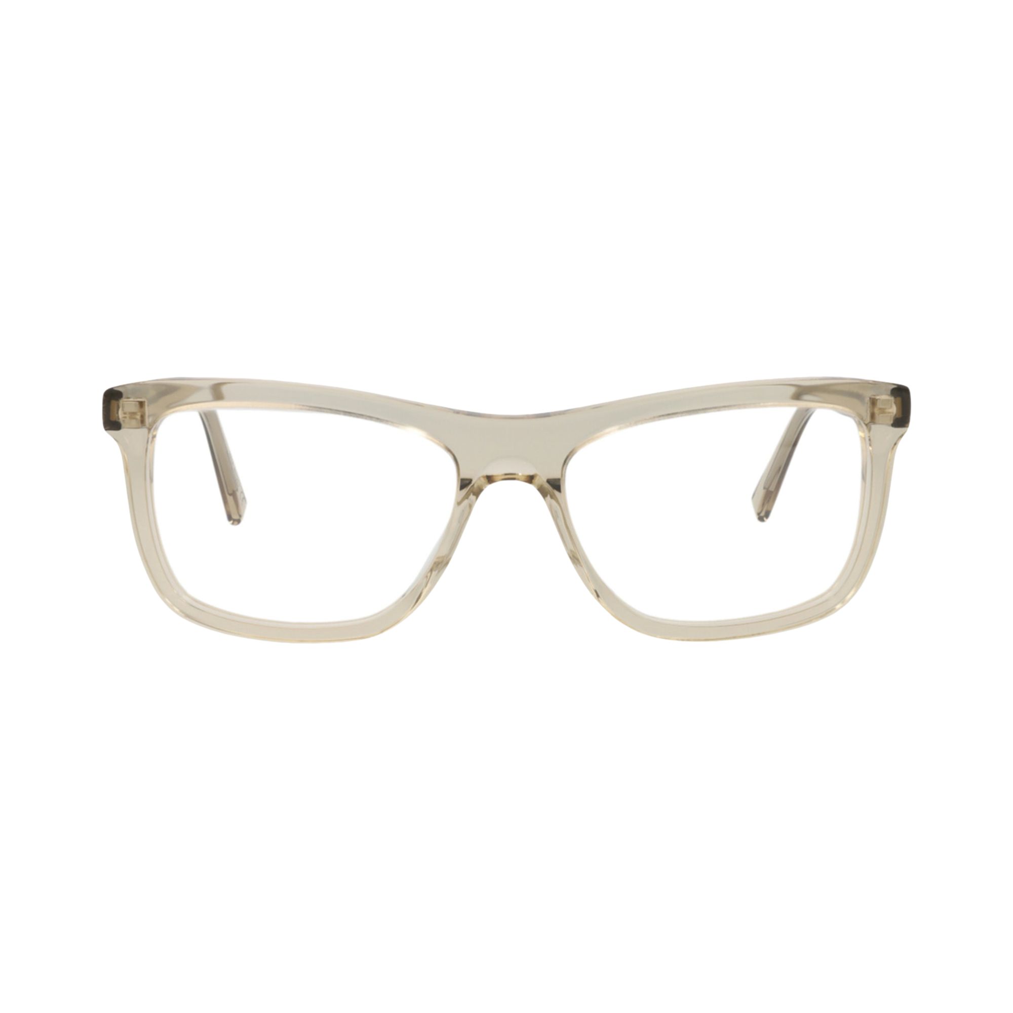 Pre-owned Saint Laurent Square Optical Glasses 'yellow/transparent' | Men's Size Onesize