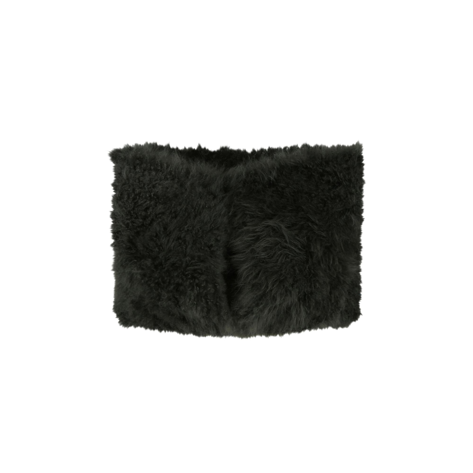 Pre-owned Bottega Veneta Goat Fur Shawl 'moss' | Green | Women's Size Onesize