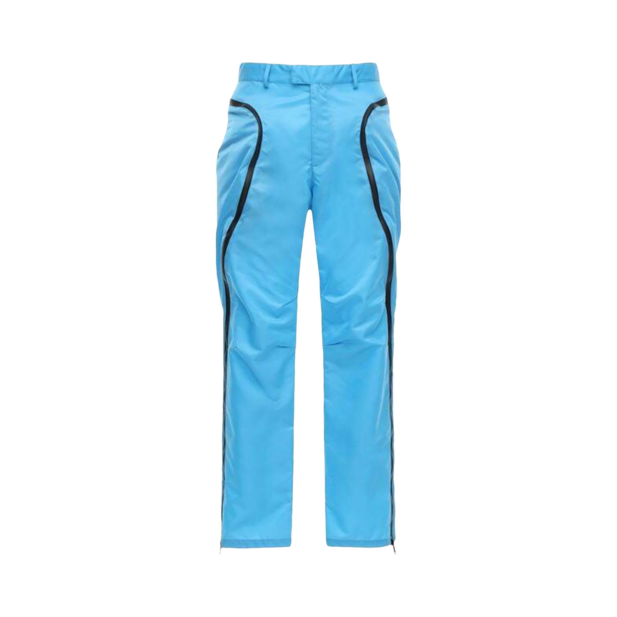 Pre-owned Bottega Veneta Nylon Straight Leg Pants 'bright Blue' | Men's Size 50