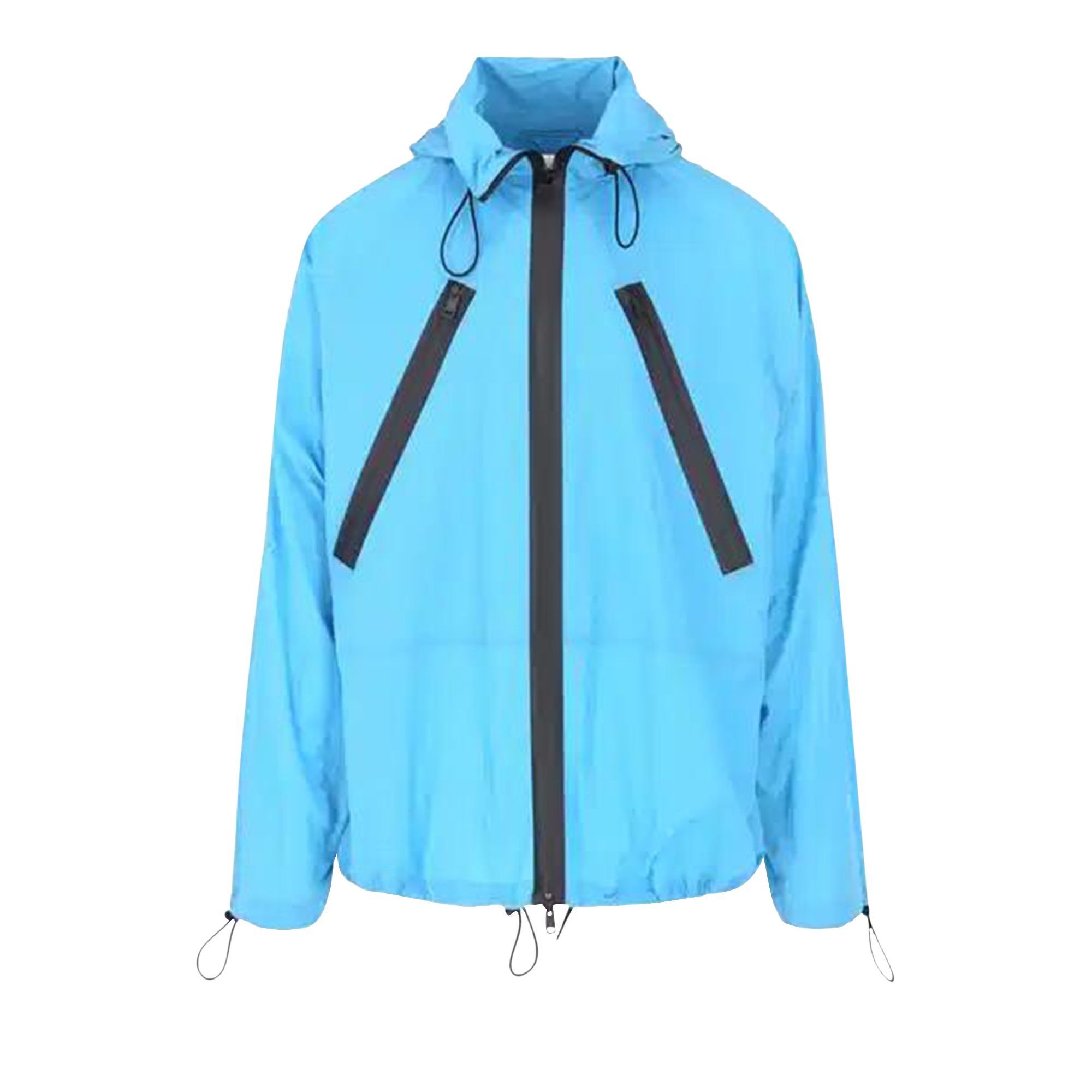 Pre-owned Bottega Veneta Hooded Zip Lightweight Jacket 'bright Blue' | Men's Size Xs