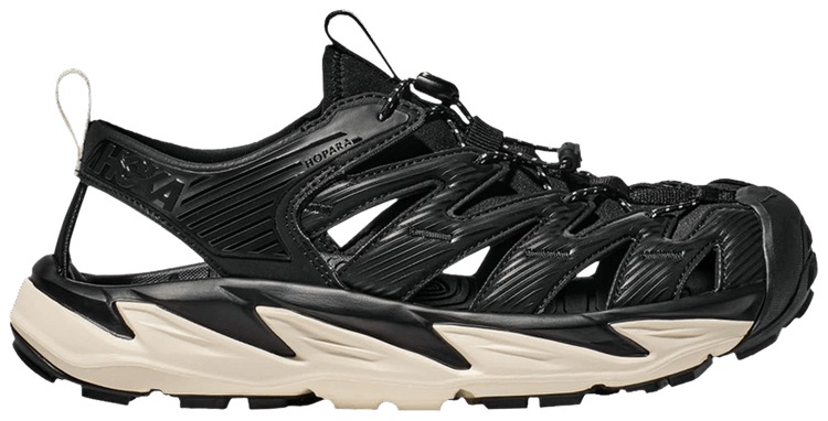 HOKA Hopara Sandal Black Alabaster
