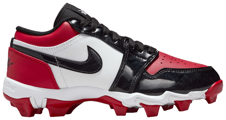 Air Jordan 1 Low Cleat GS Bred Toe