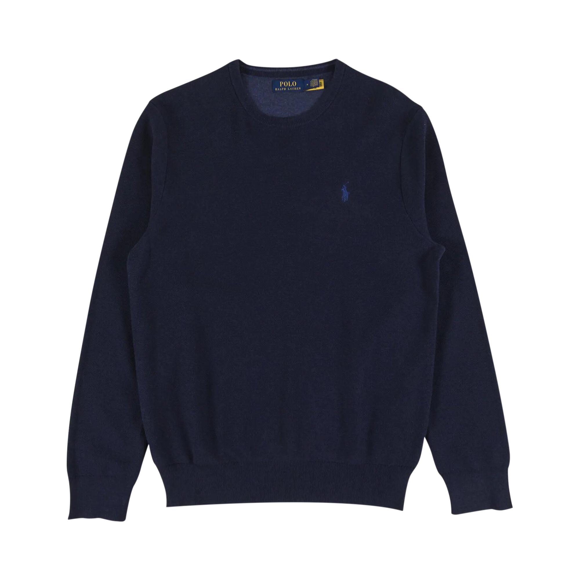 Pre-owned Polo Ralph Lauren Crewneck Sweater 'navy Heather' | Blue | Men's Size M