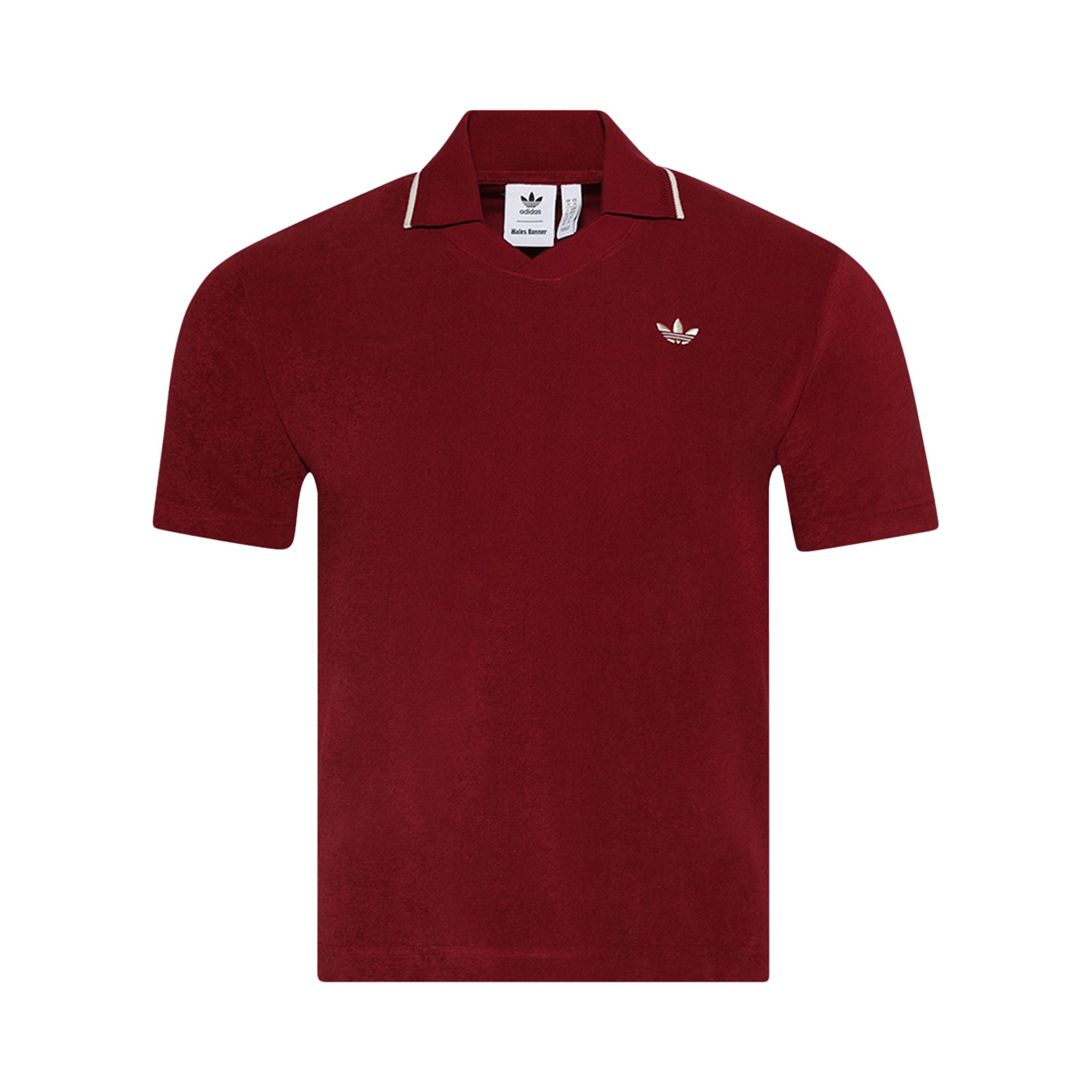 Pre-owned Adidas Originals Adidas X Wales Bonner Polo Shirt 'collegiate Burgundy' | Red | Men's Size S