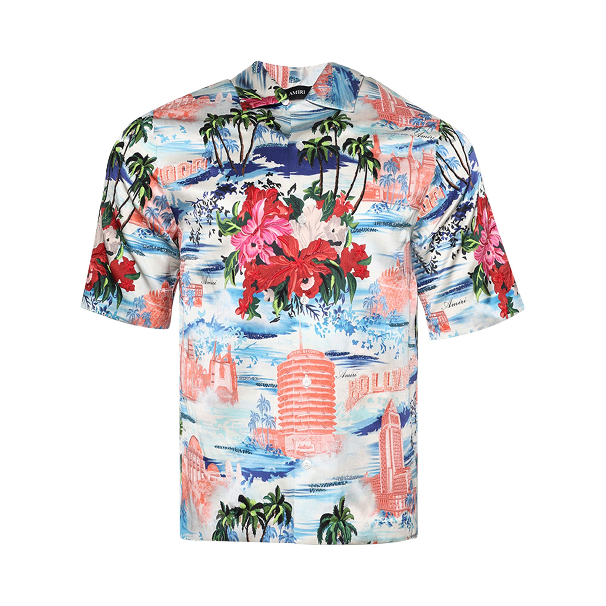 Pre-owned Amiri Cityscape Embellished Shirt 'multicolor' | Multi-color | Men's Size L