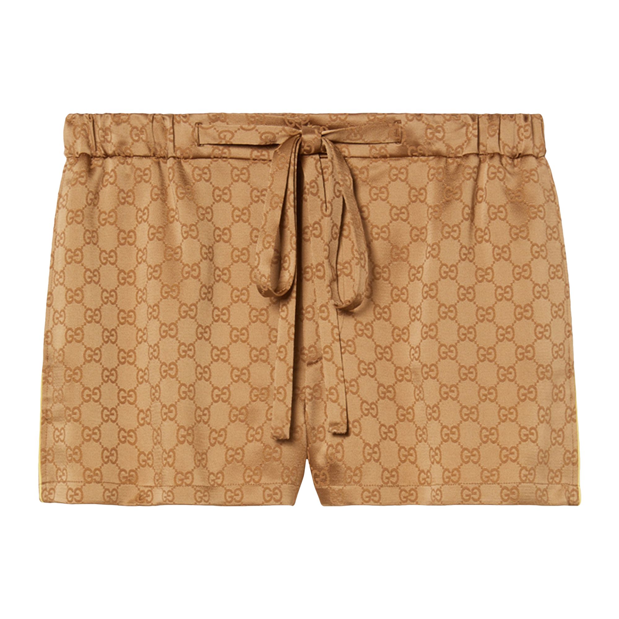 Pre-owned Gucci Satin Shorts 'coffee' | Brown | Women's Size 36