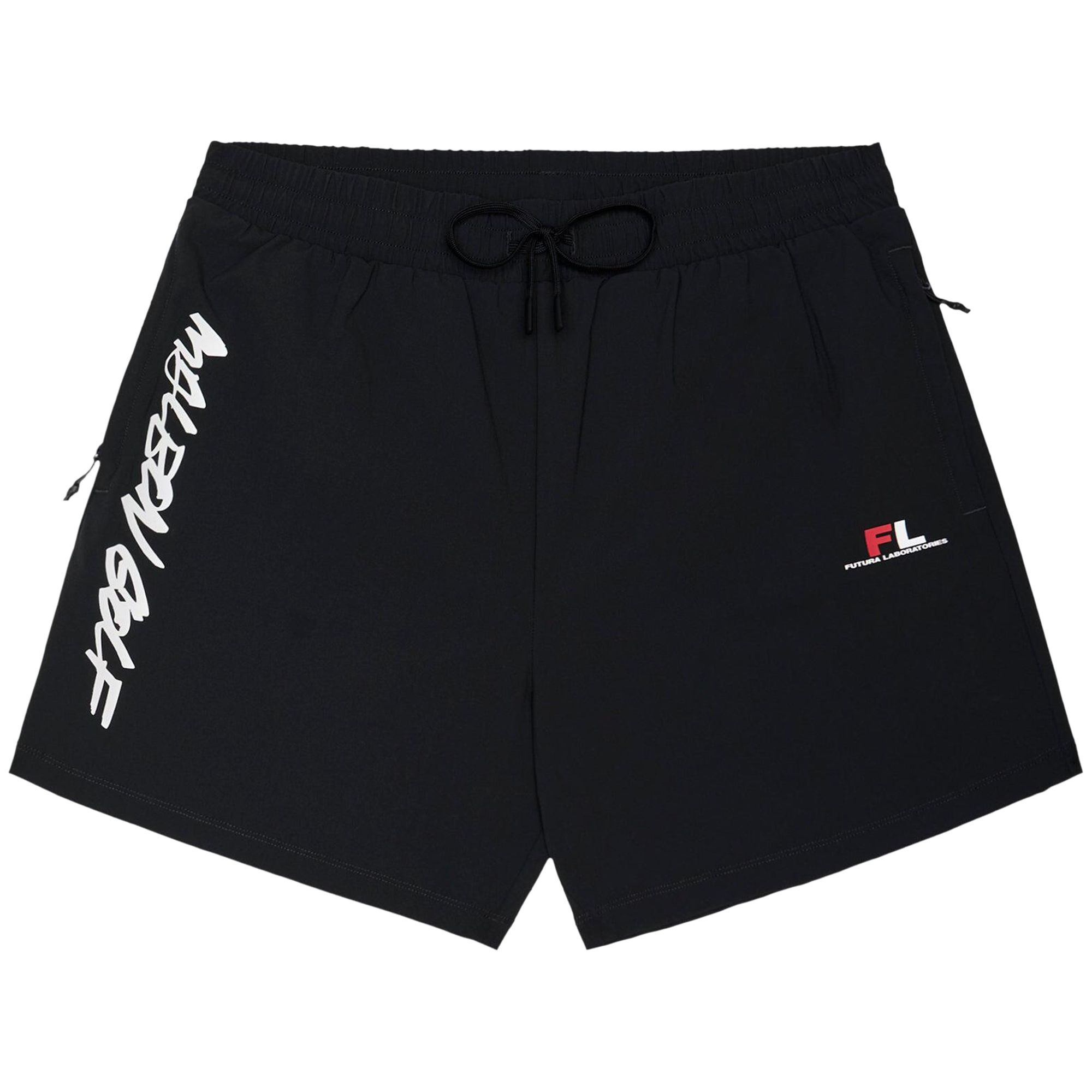 Pre-owned Malbon X Futura Tag Tech Short 'black' | Men's Size S