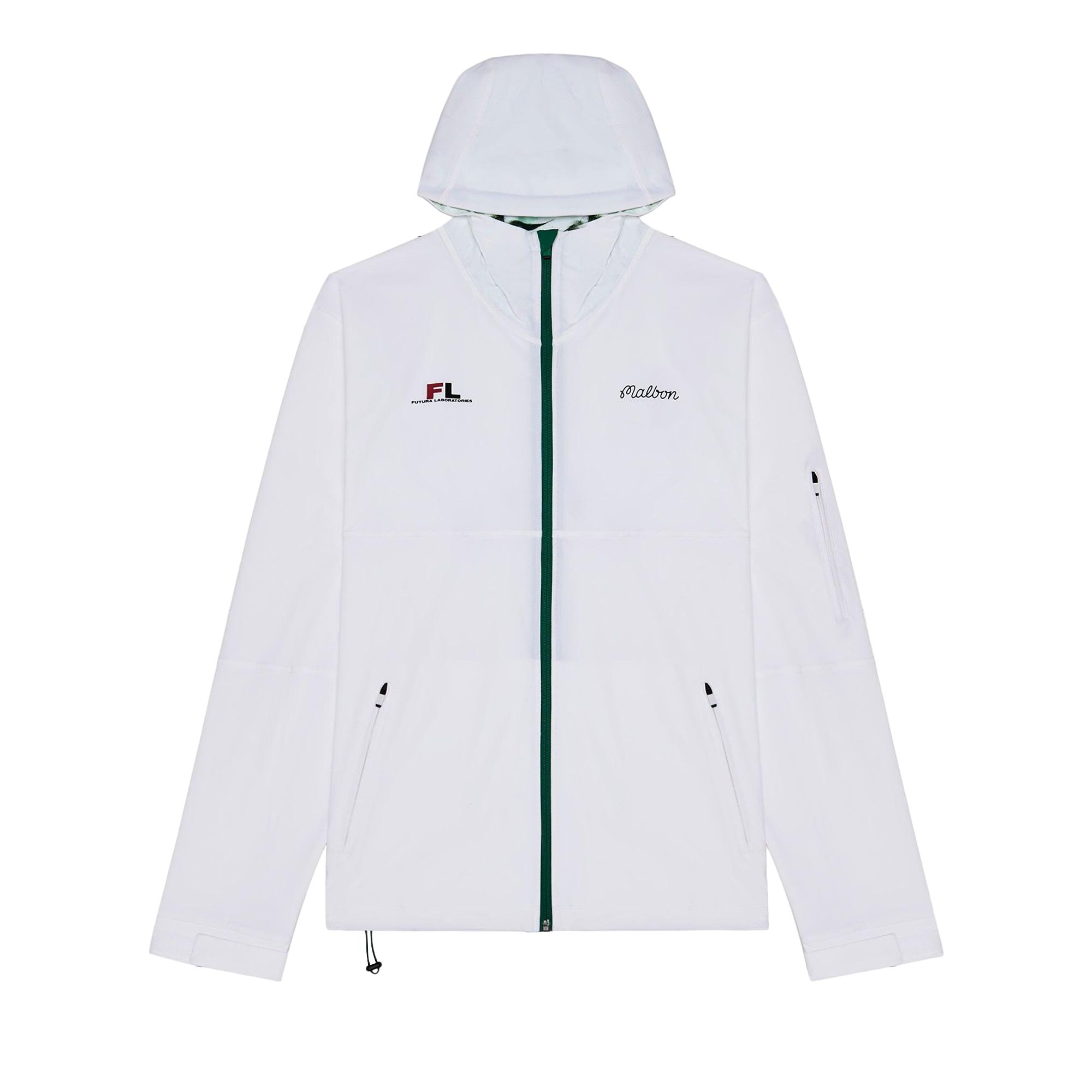 Pre-owned Malbon X Futura Shell Jacket 'white' | Men's Size M