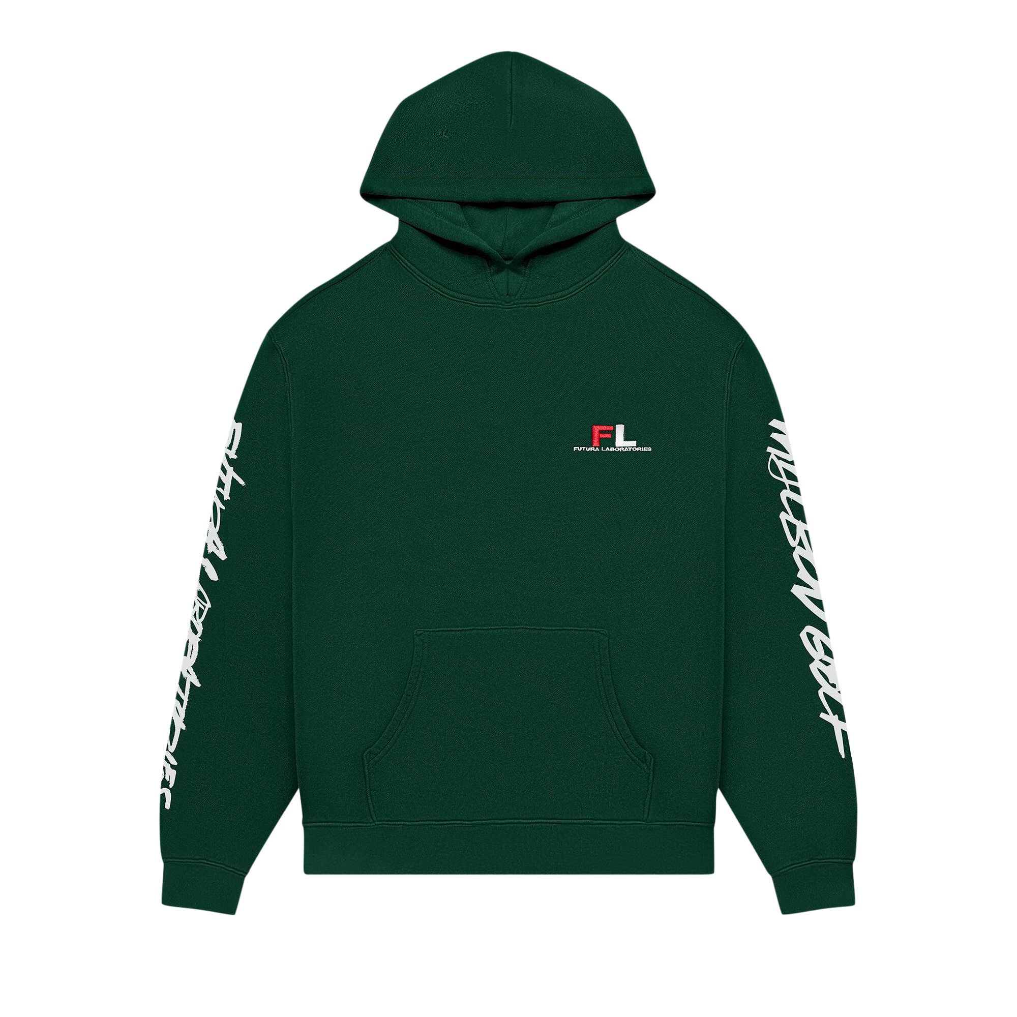 Pre-owned Malbon X Futura Tag Hooded Sweatshirt 'forrest' | Green | Men's Size S