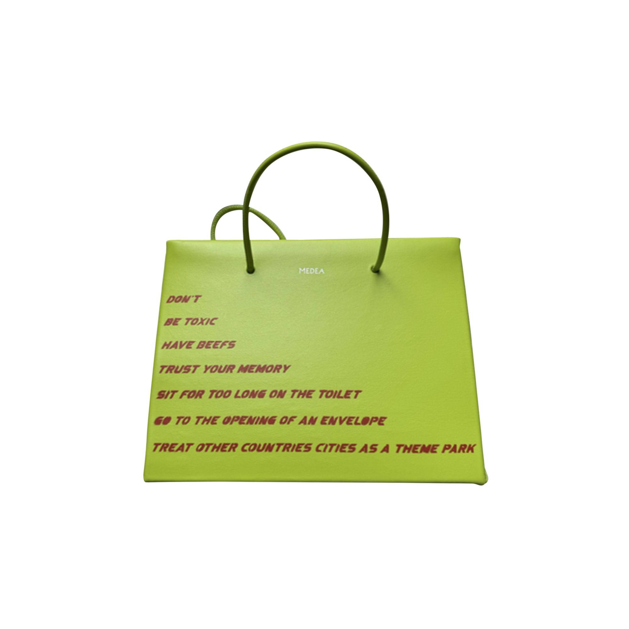 Pre-owned Medea Goat Exclusive For Manifesto Hanna Bag | Green | Women's Size Onesize
